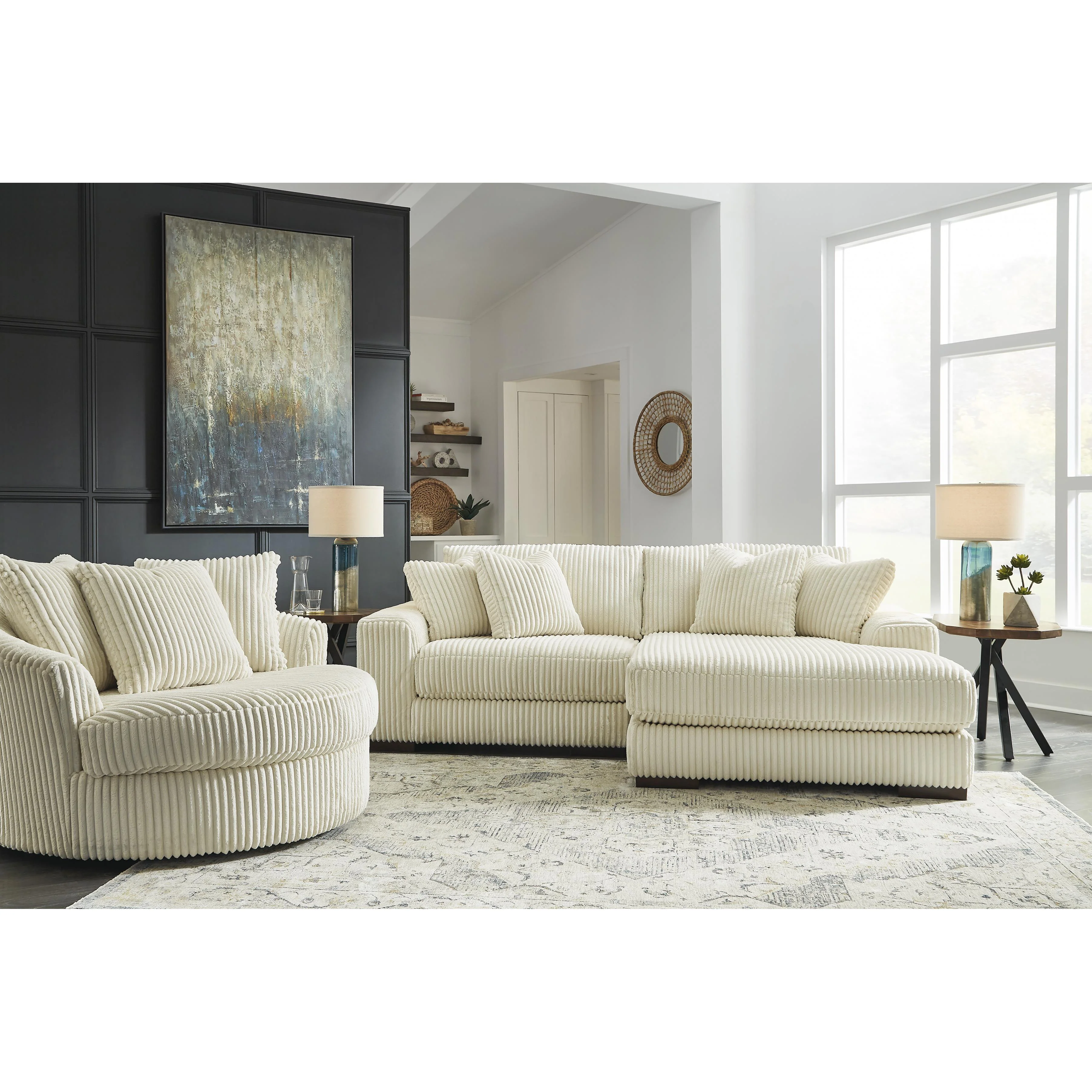 Signature Design by Ashley Lindyn 21104S4 2 pc Sectional with Chaise - Image 3