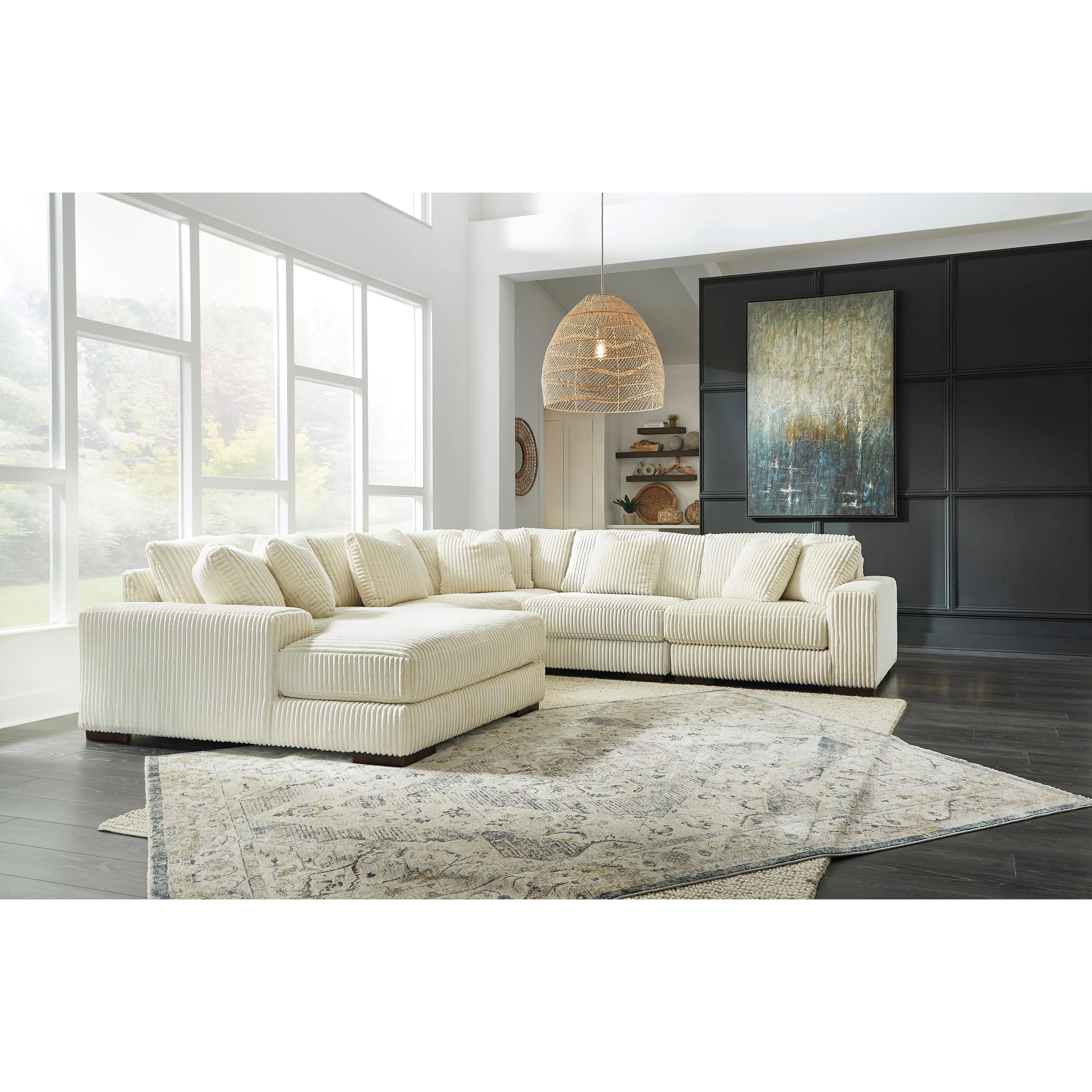 Signature Design by Ashley Lindyn 21104S6 5 pc Sectional with Chaise - Image 3
