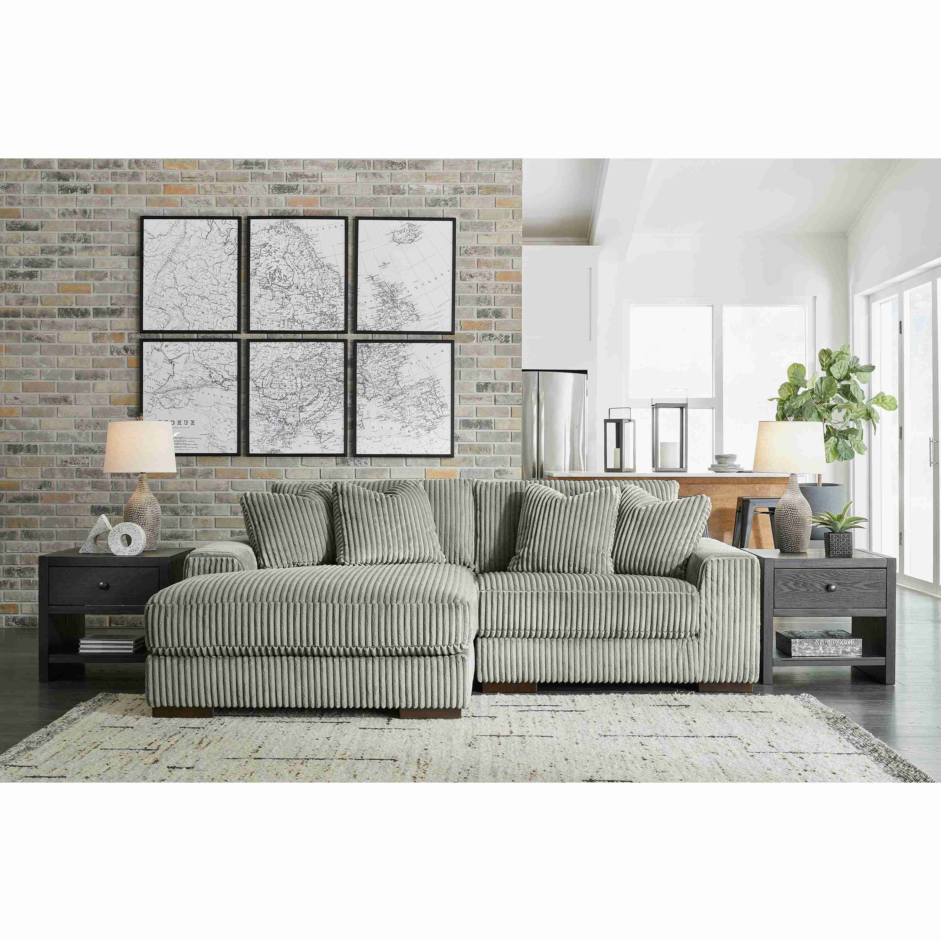 Signature Design by Ashley Lindyn 21105S3 2 pc Sectional with Chaise - Image 2