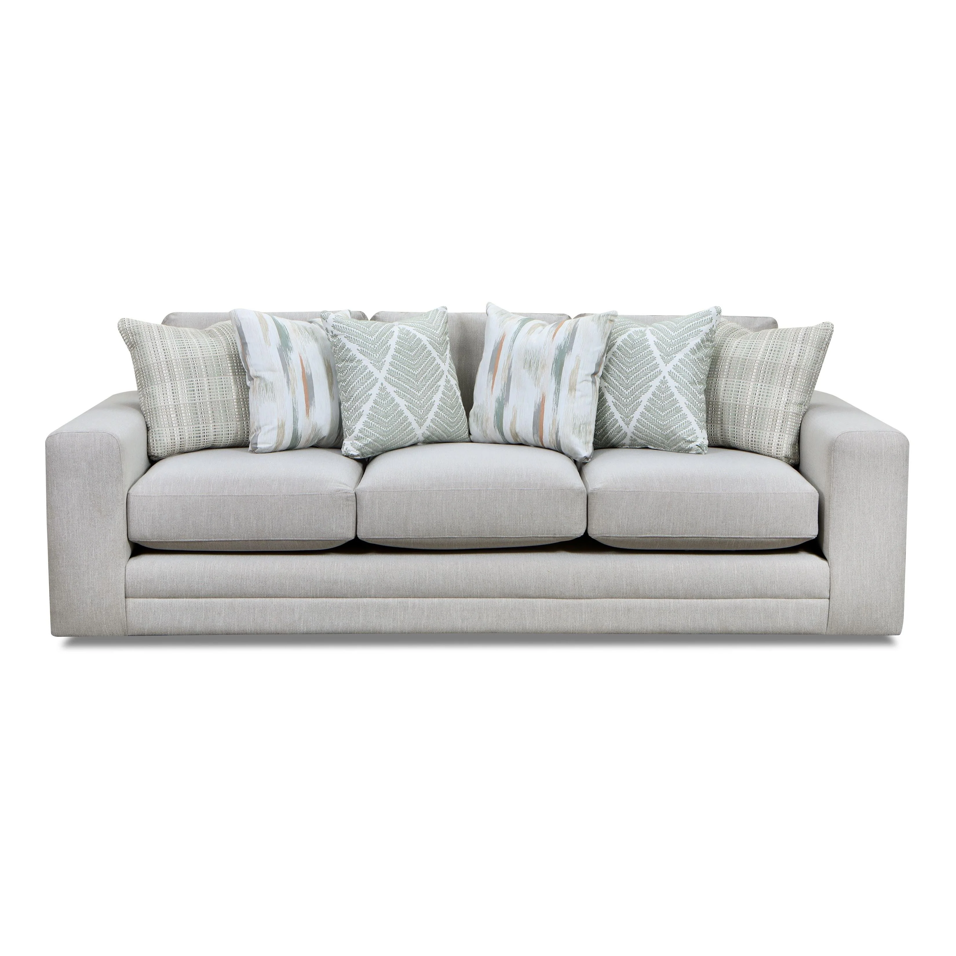 Fusion Furniture Stationary Fabric Sofa 7003-00 CHARLOTTE CREMINI - Image 1