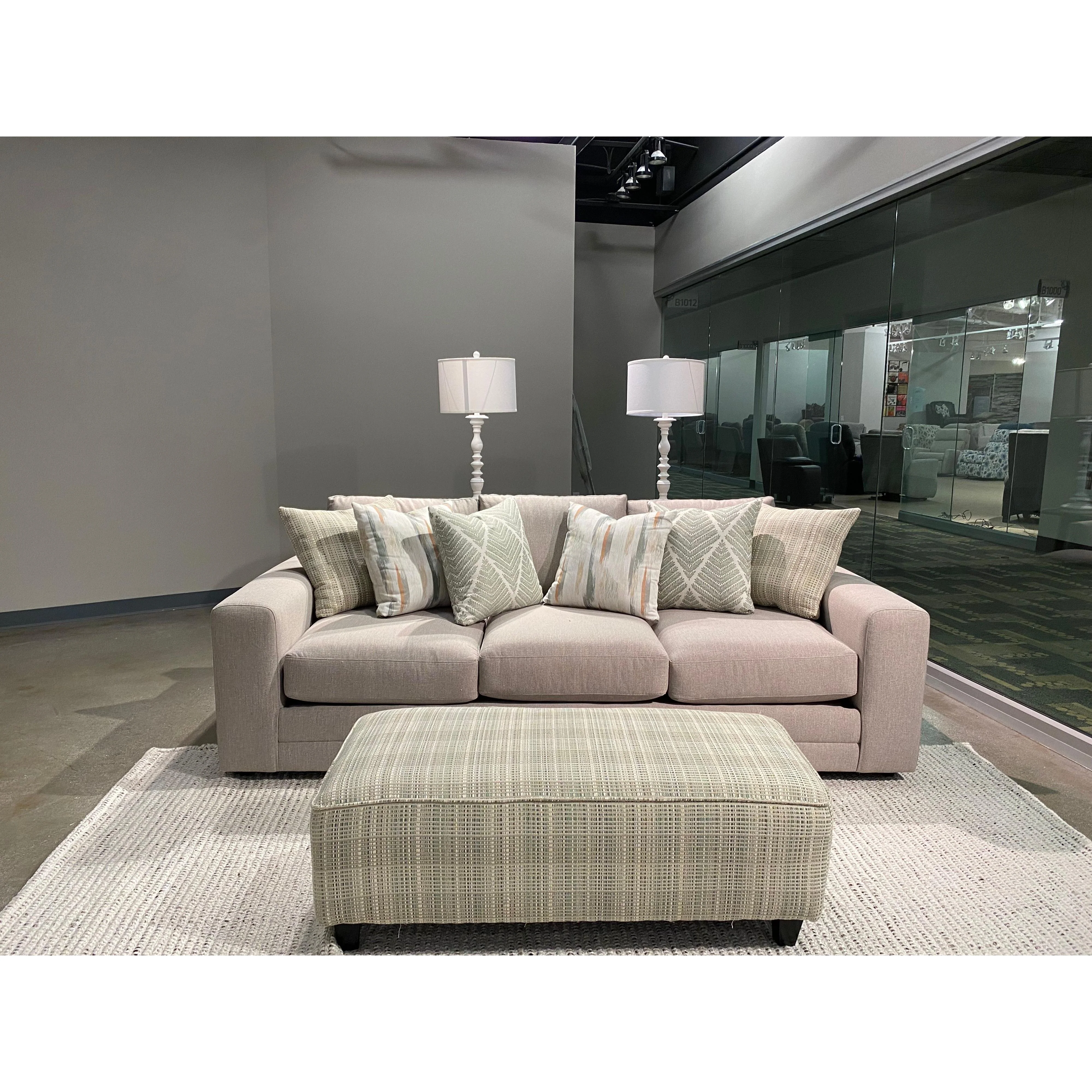 Fusion Furniture Stationary Fabric Sofa 7003-00 CHARLOTTE CREMINI - Image 3