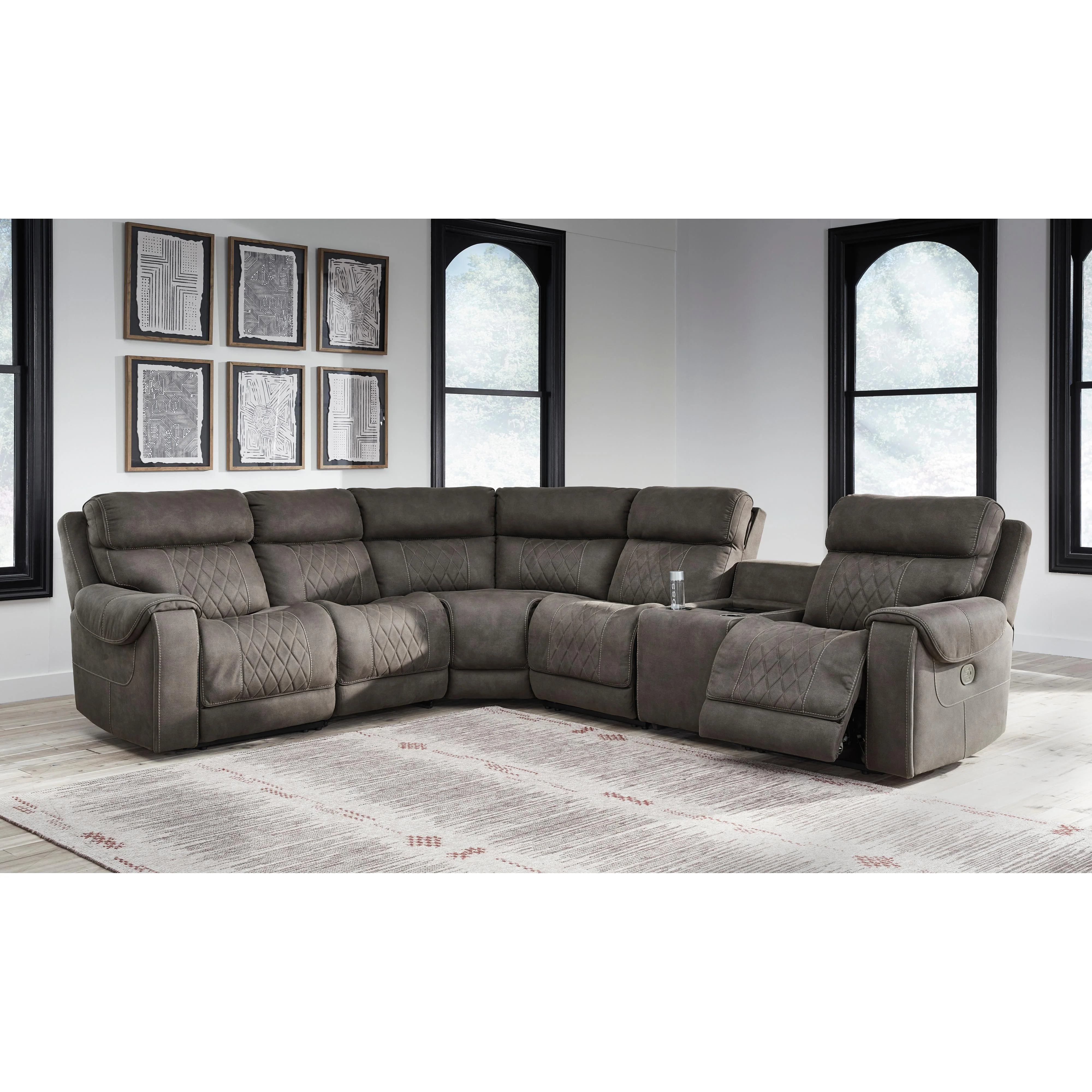 Signature Design by Ashley Hoopster 23703S5 6 pc Power Reclining Sectional - Image 3