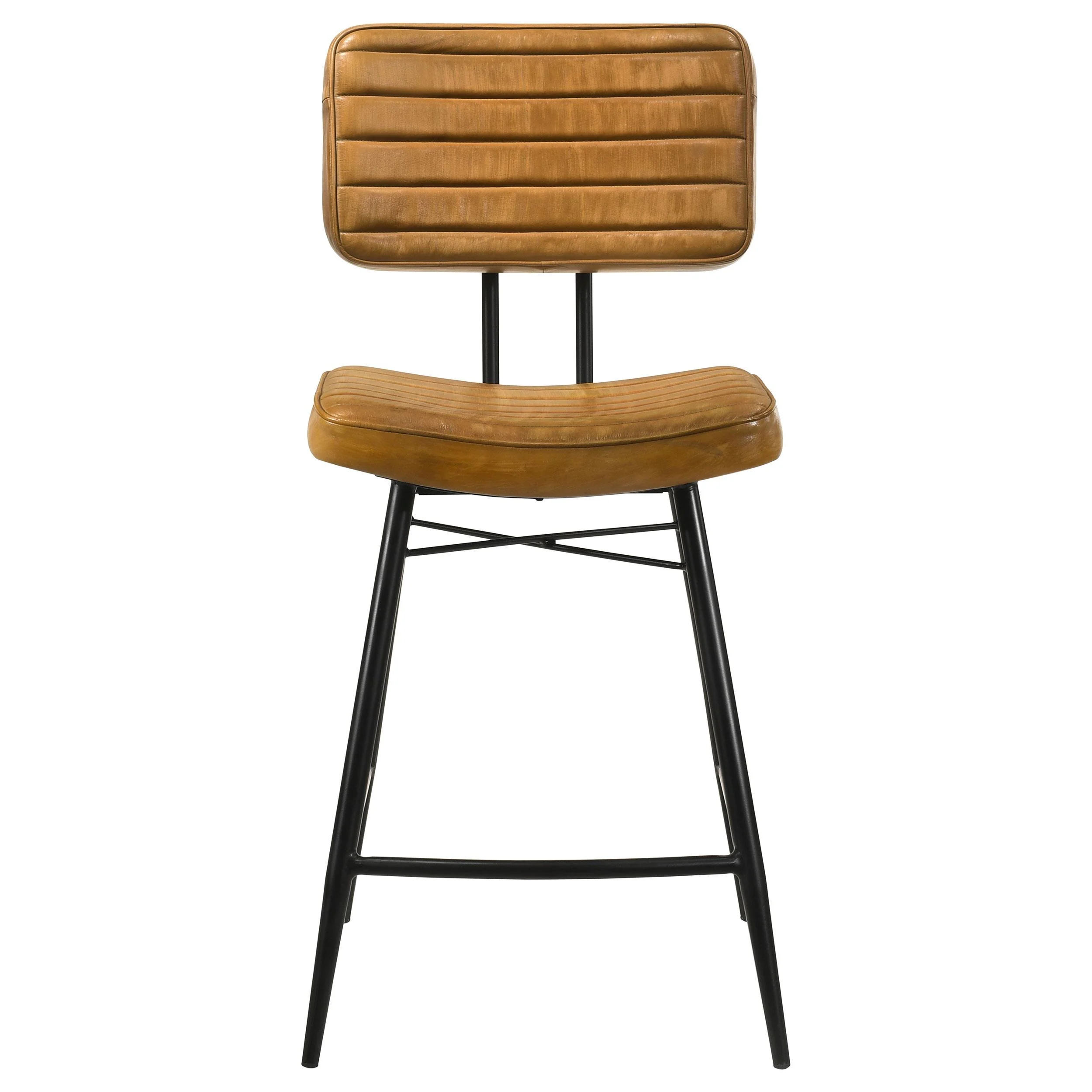 Coaster Furniture Partridge 110649 Leather Counter Chair - Antique Camel - Image 2