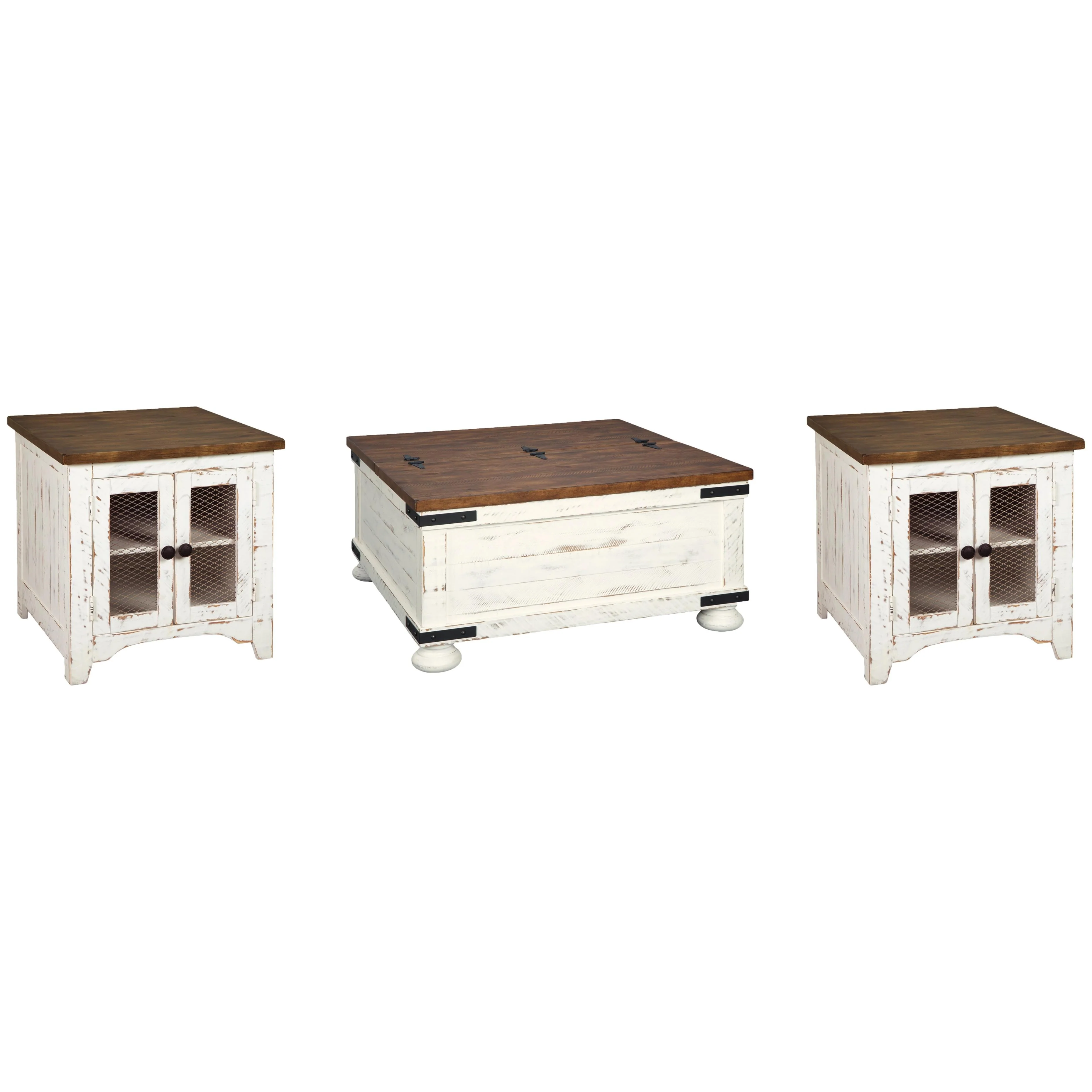 Signature Design by Ashley Wystfield T459T1 Coffee Table and 2 End Tables - Image 1