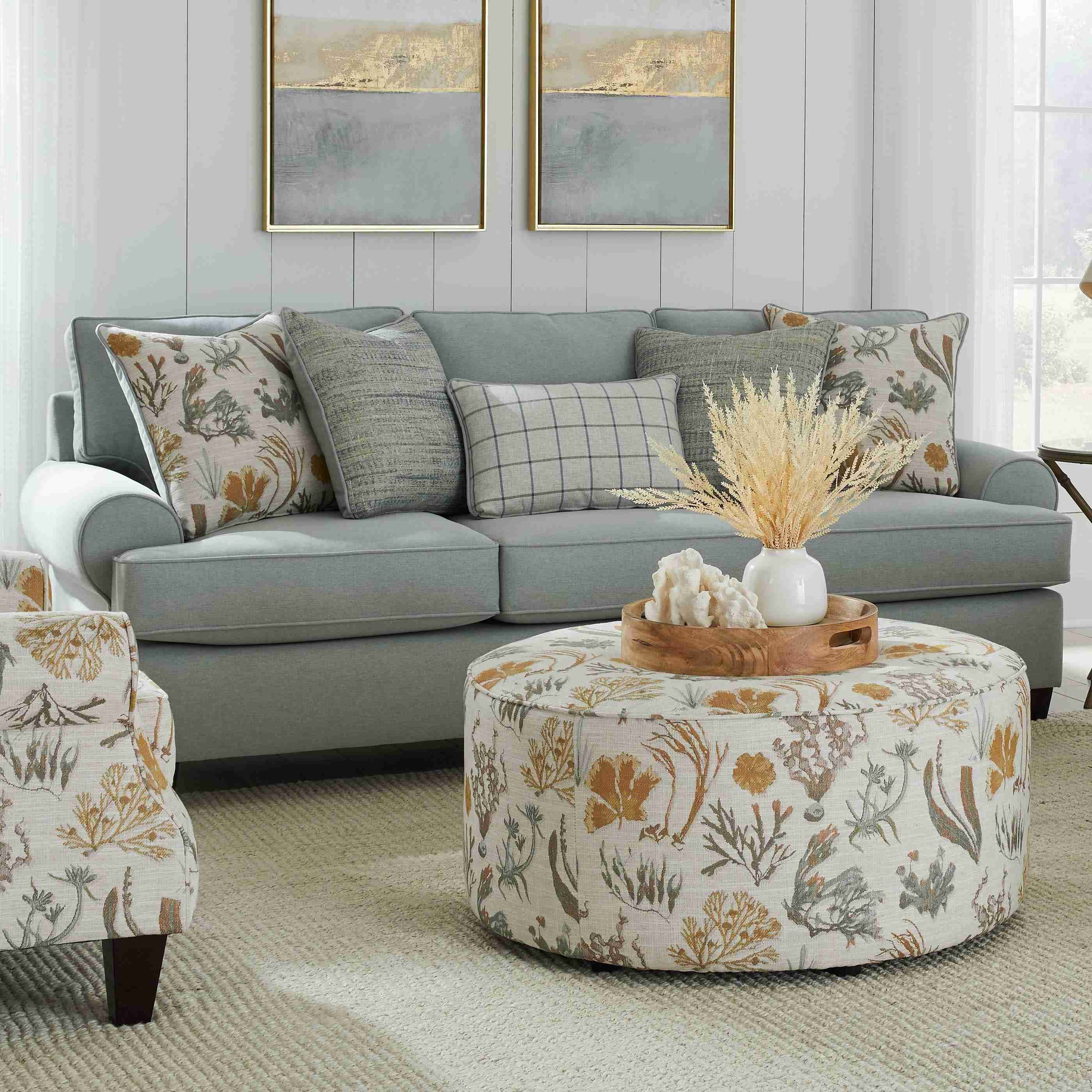 Fusion Furniture Fabric Sofabed 39-04KP LAURENT SPA - Image 1