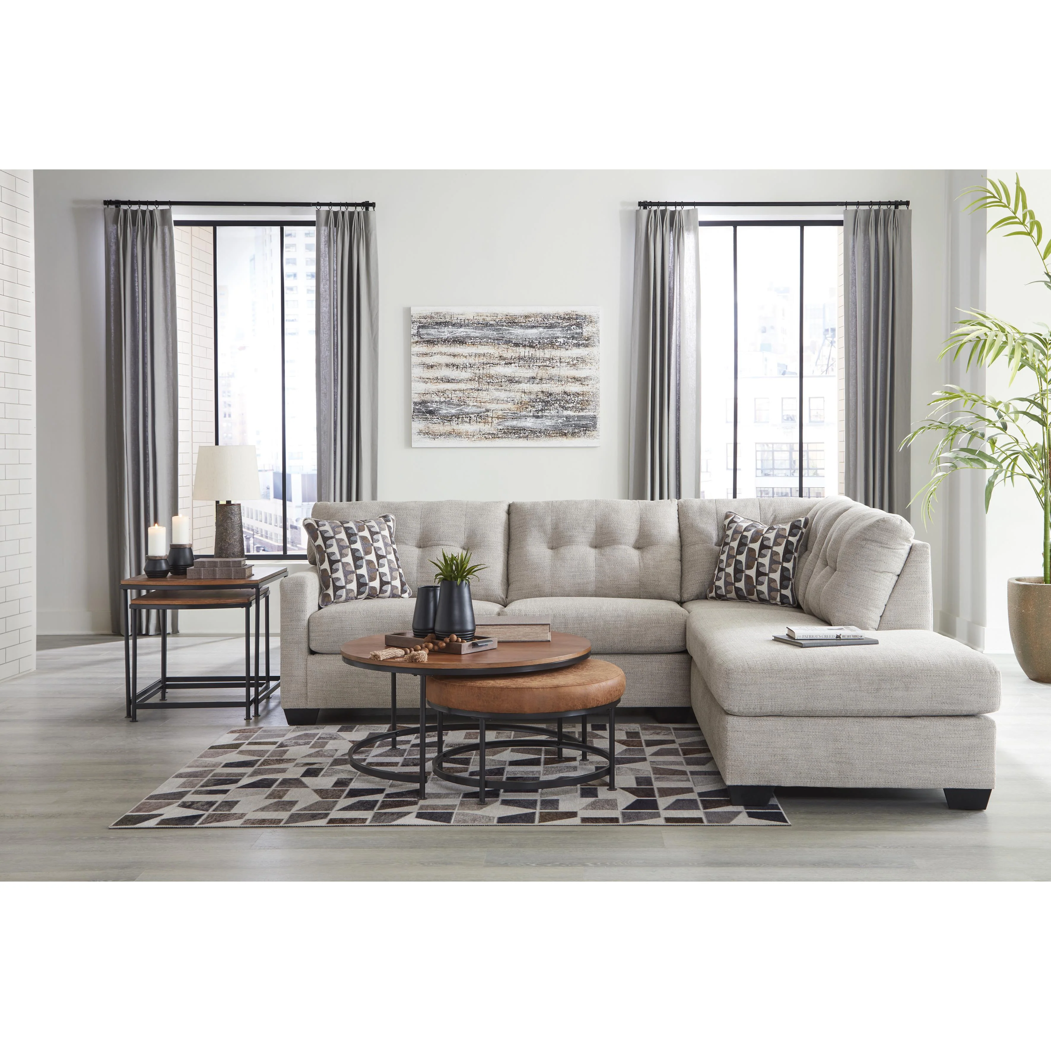 Signature Design by Ashley Mahoney 31004S2 2 pc Sectional with Chaise - Image 3
