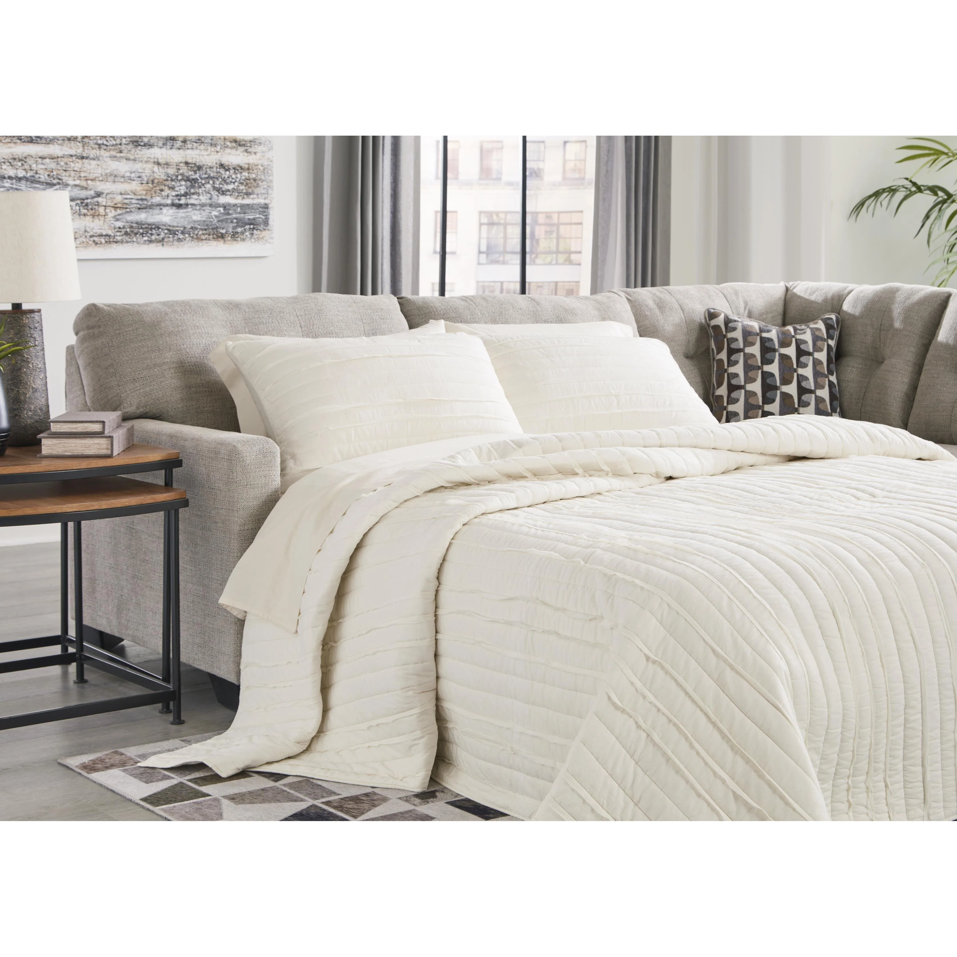 Signature Design by Ashley Mahoney 31004S4 2 pc Sleeper Sectional with Chaise - Image 3