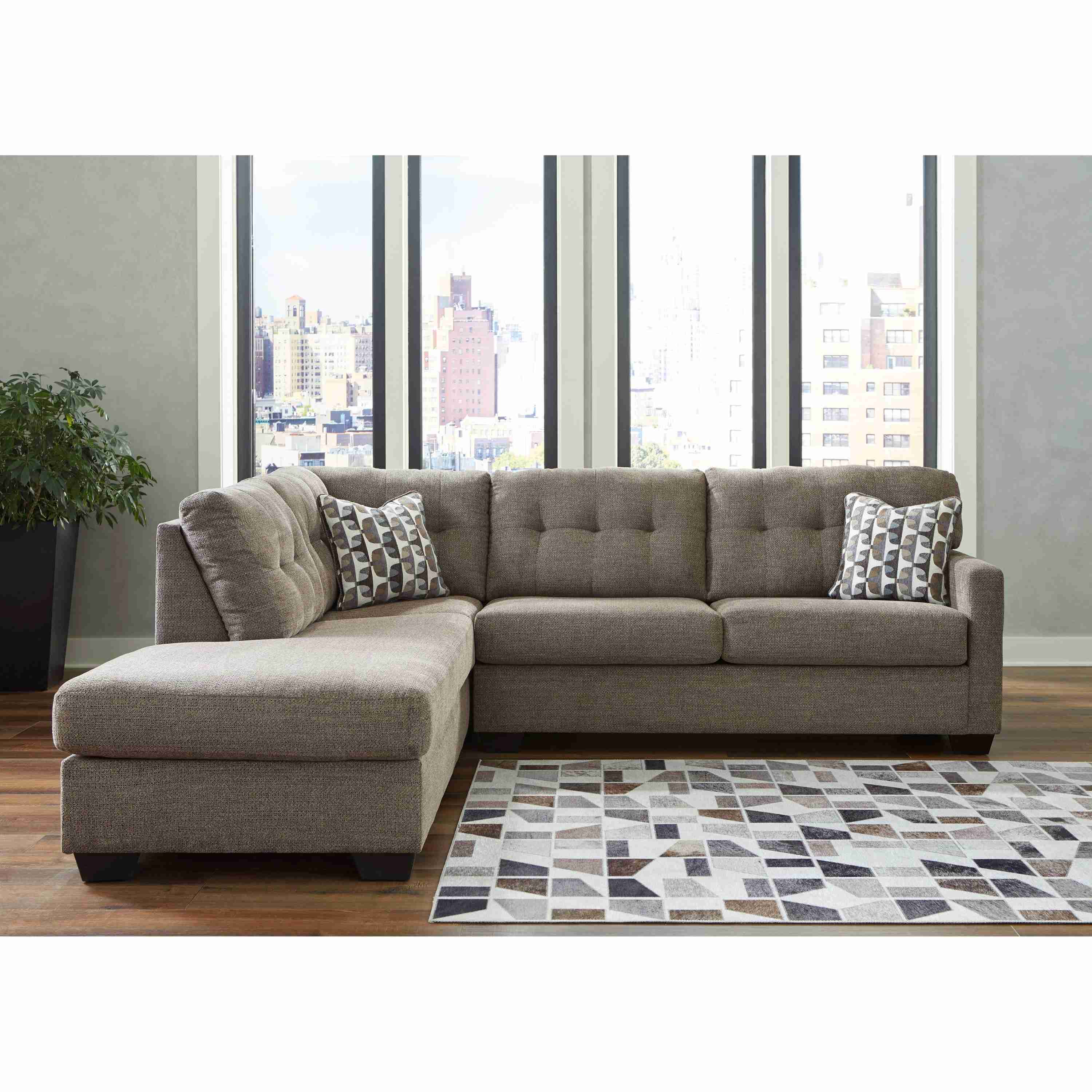 Signature Design by Ashley Mahoney 31005S3 2 pc Sleeper Sectional with Chaise - Image 3