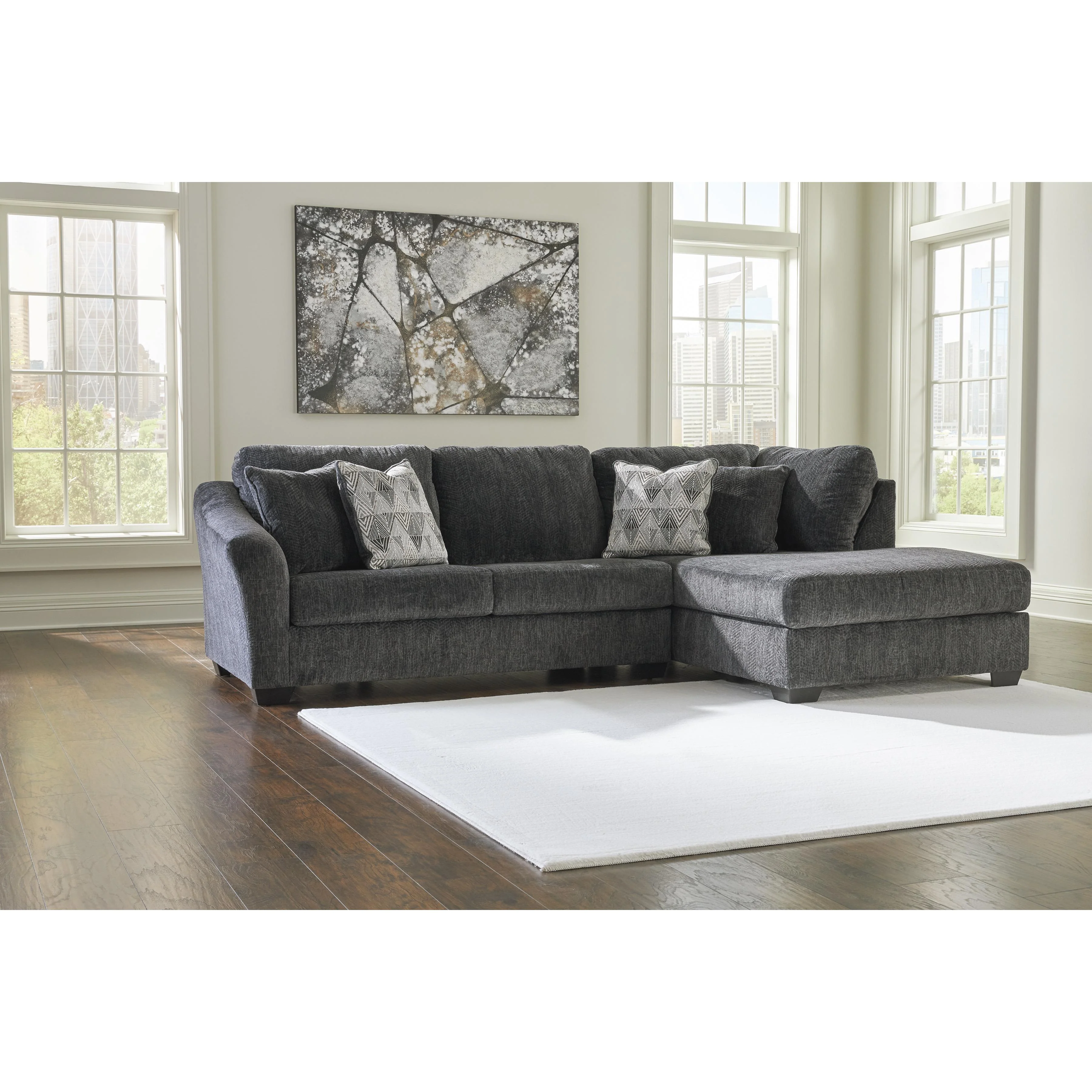 Signature Design by Ashley Biddeford 35504S4 2 pc Sleeper Sectional with Chaise - Image 2