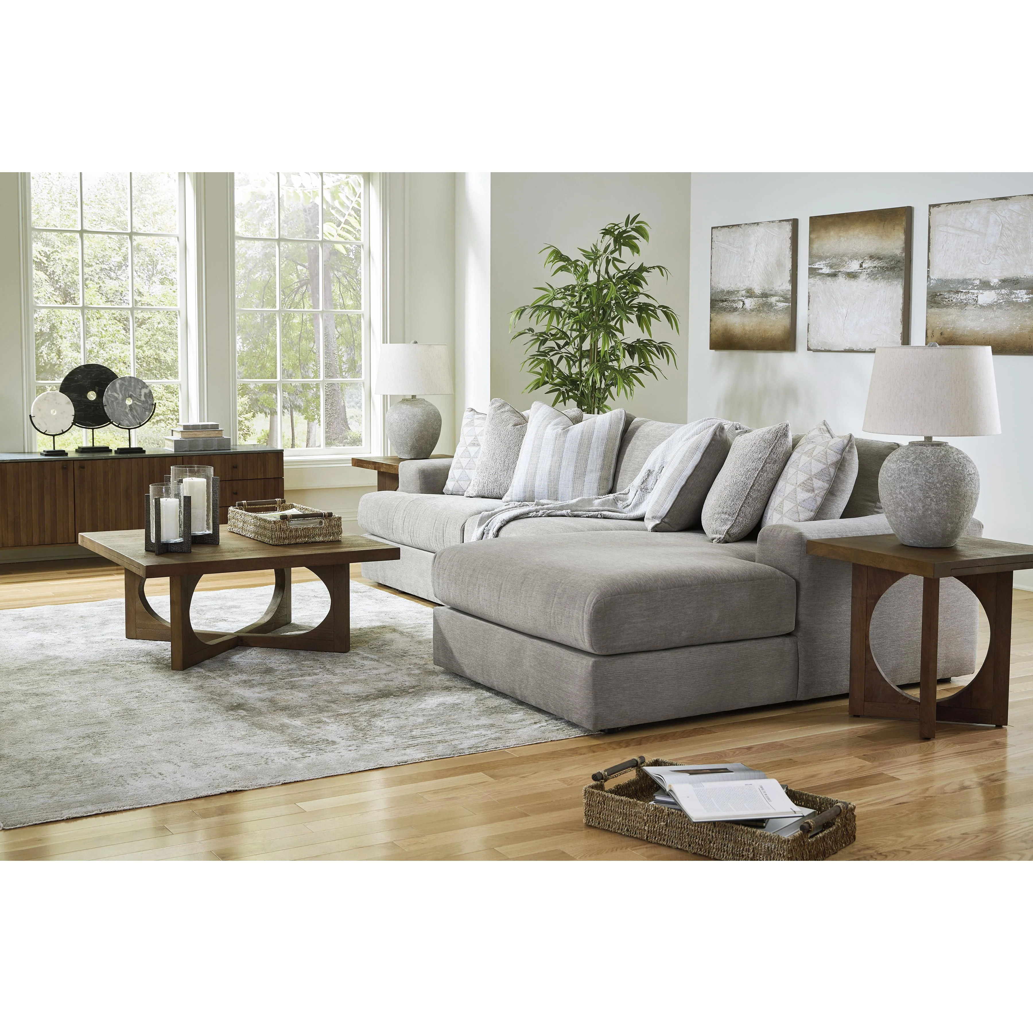 Signature Design by Ashley Avaliyah 58103S4 3 pc Sectional with Chaise - Image 3