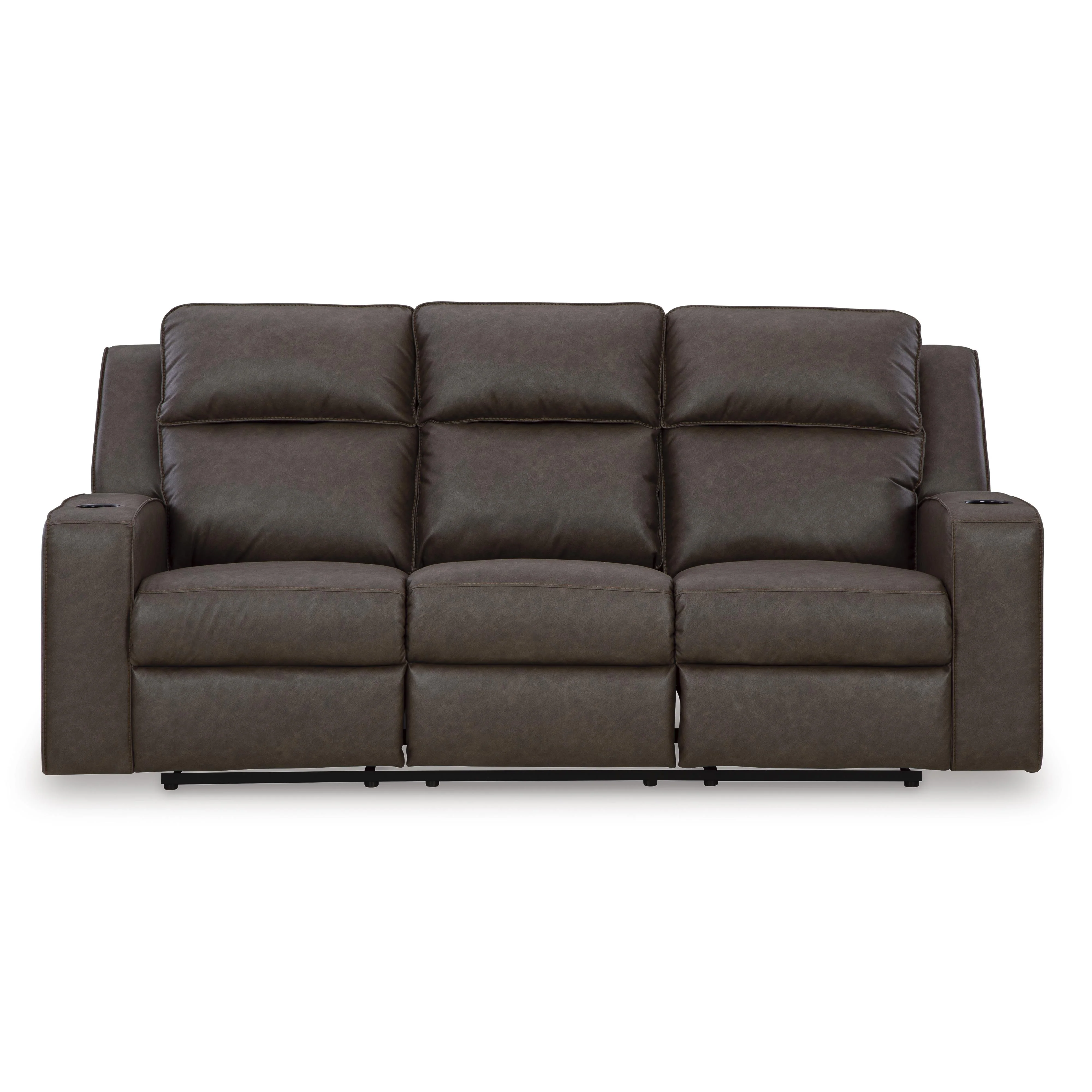Signature Design by Ashley Lavenhorne 6330689 Reclining Sofa with Drop Down Table - Image 3