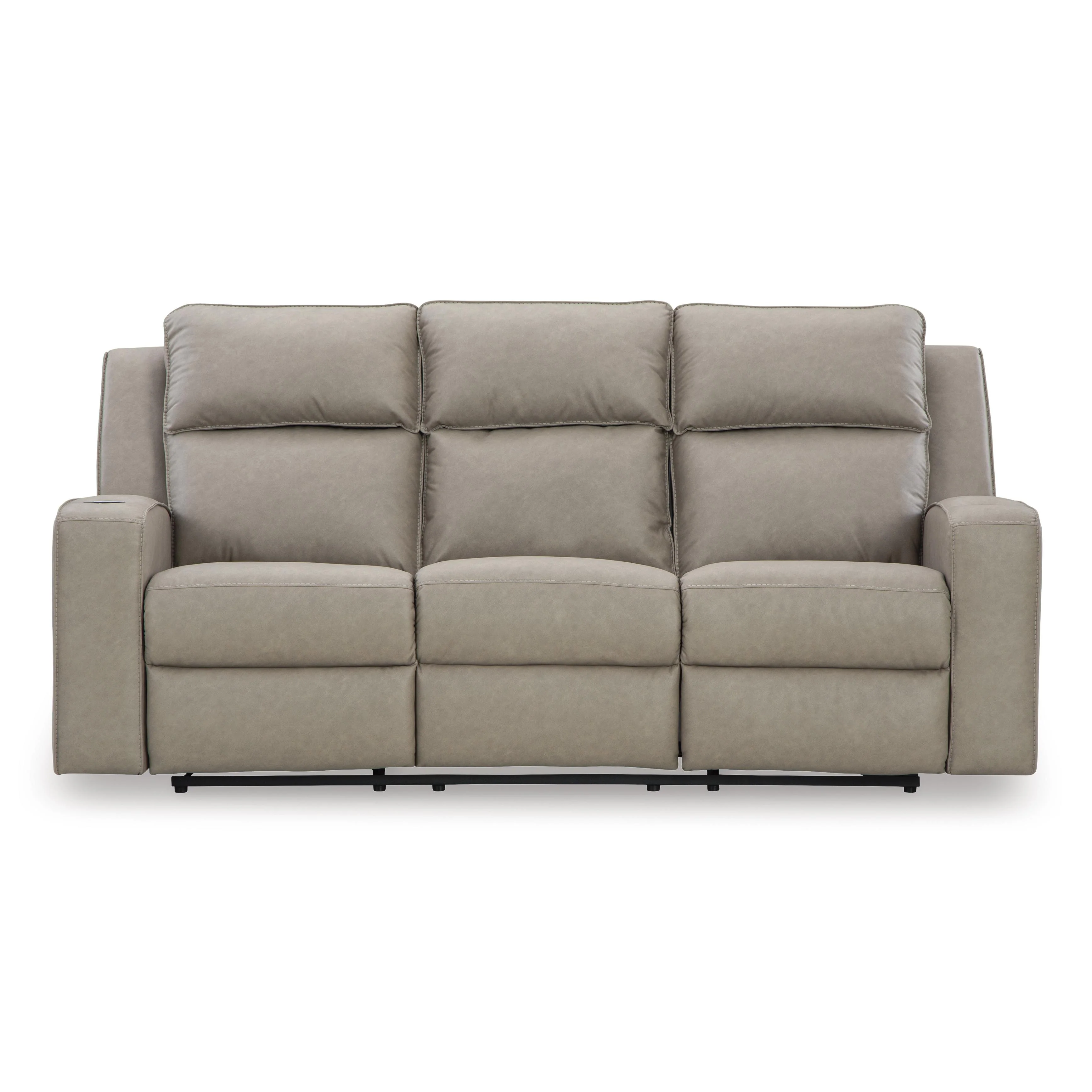 Signature Design by Ashley Lavenhorne 6330789 Reclining Sofa with Drop Down Table - Image 3