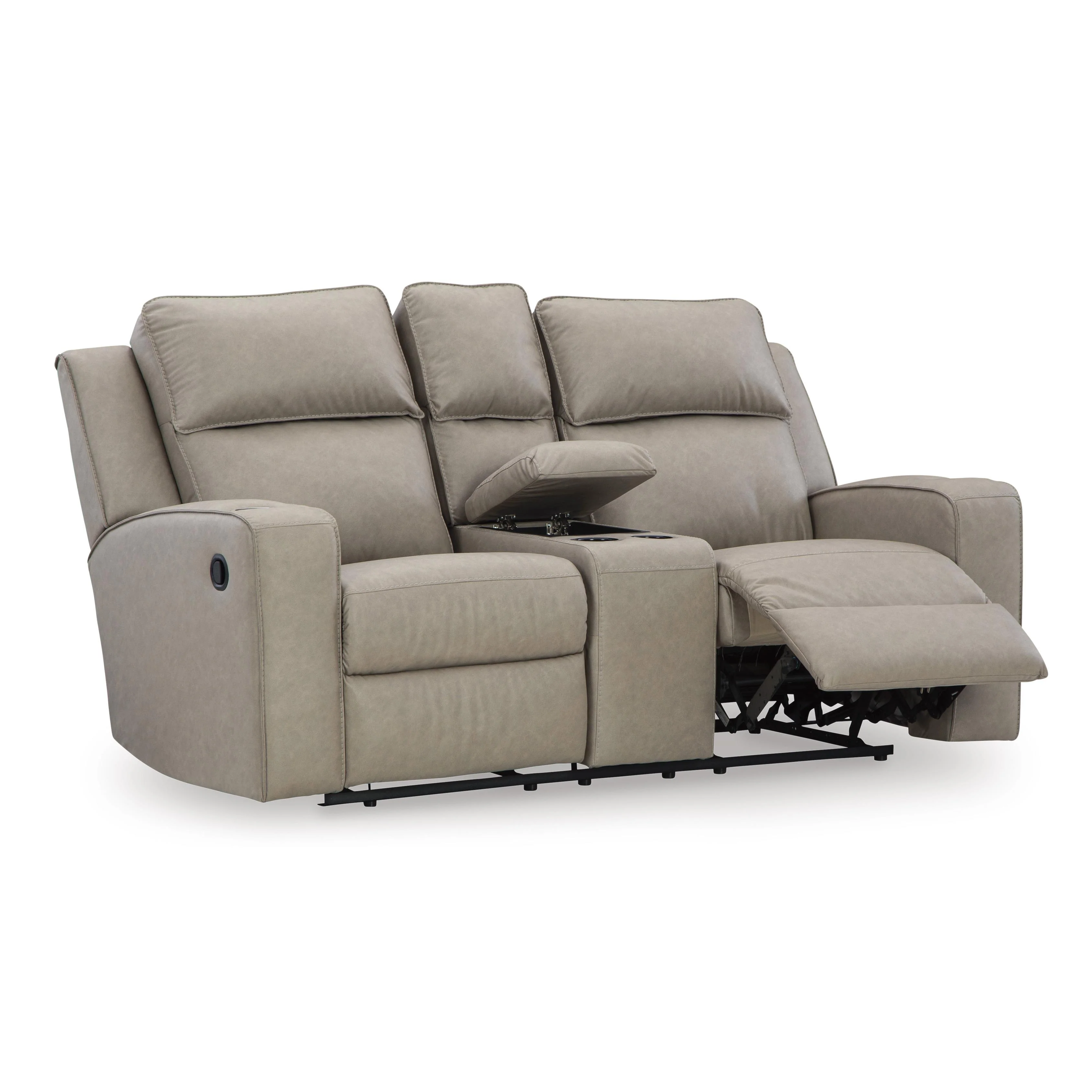 Signature Design by Ashley Lavenhorne 6330794 Double Reclining Loveseat with Console - Image 2