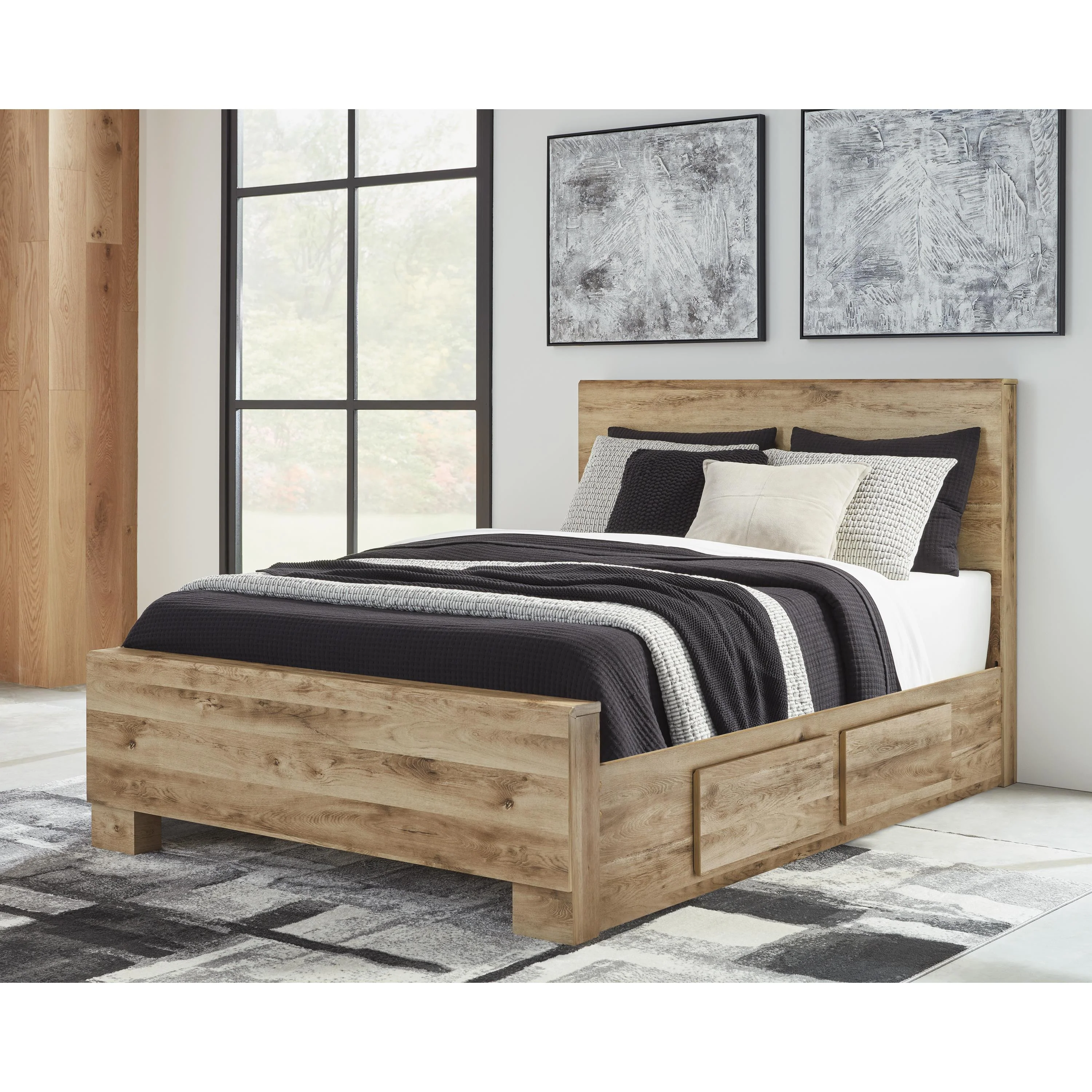 Signature Design by Ashley Hyanna B1050B32 Queen Panel Bed with 2 Side Storage - Image 1