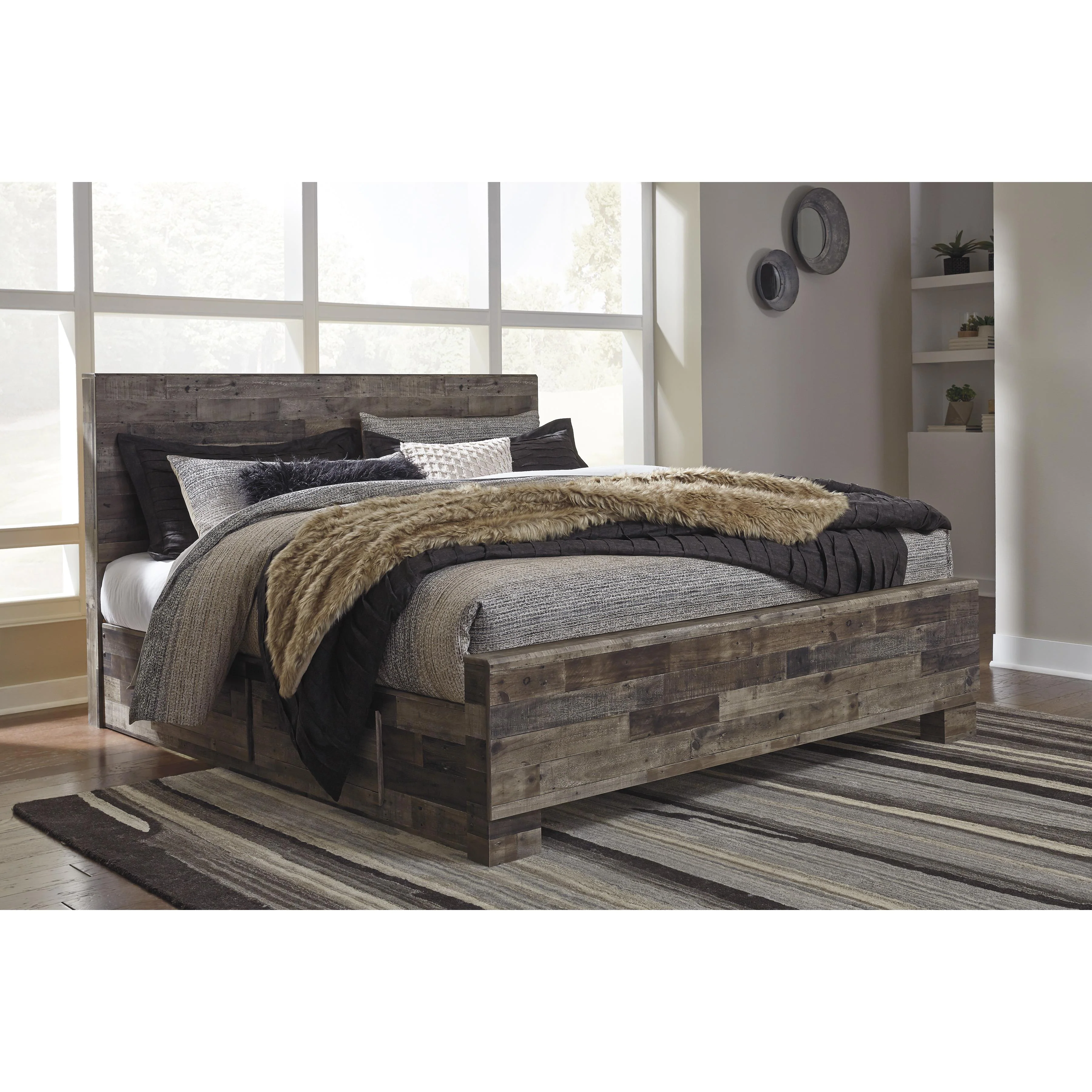 Signature Design by Ashley Derekson B200B44 King Panel Bed with 2 Side Storage - Image 2