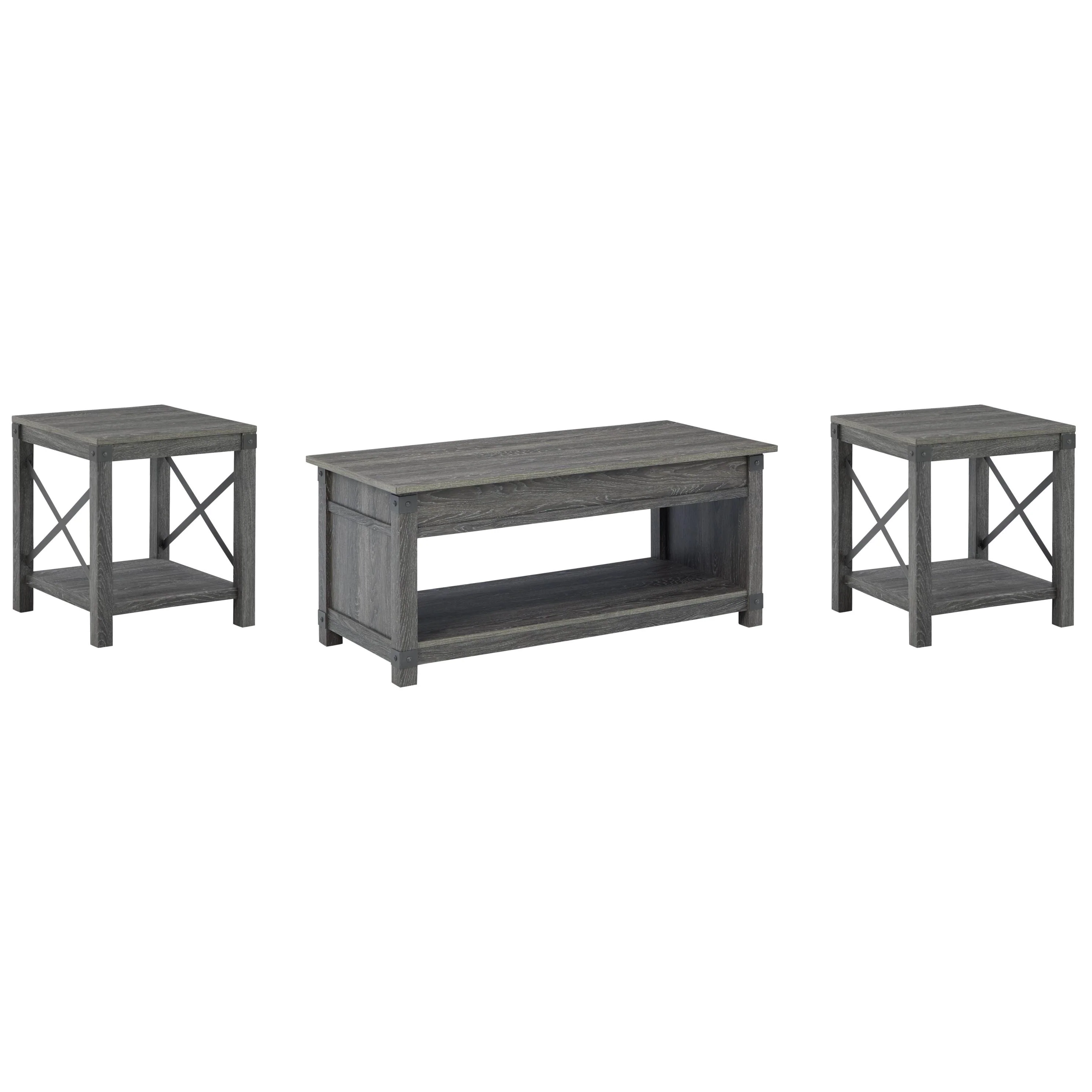 Signature Design by Ashley Freedan T175T1 Coffee Table and 2 End Tables - Image 1