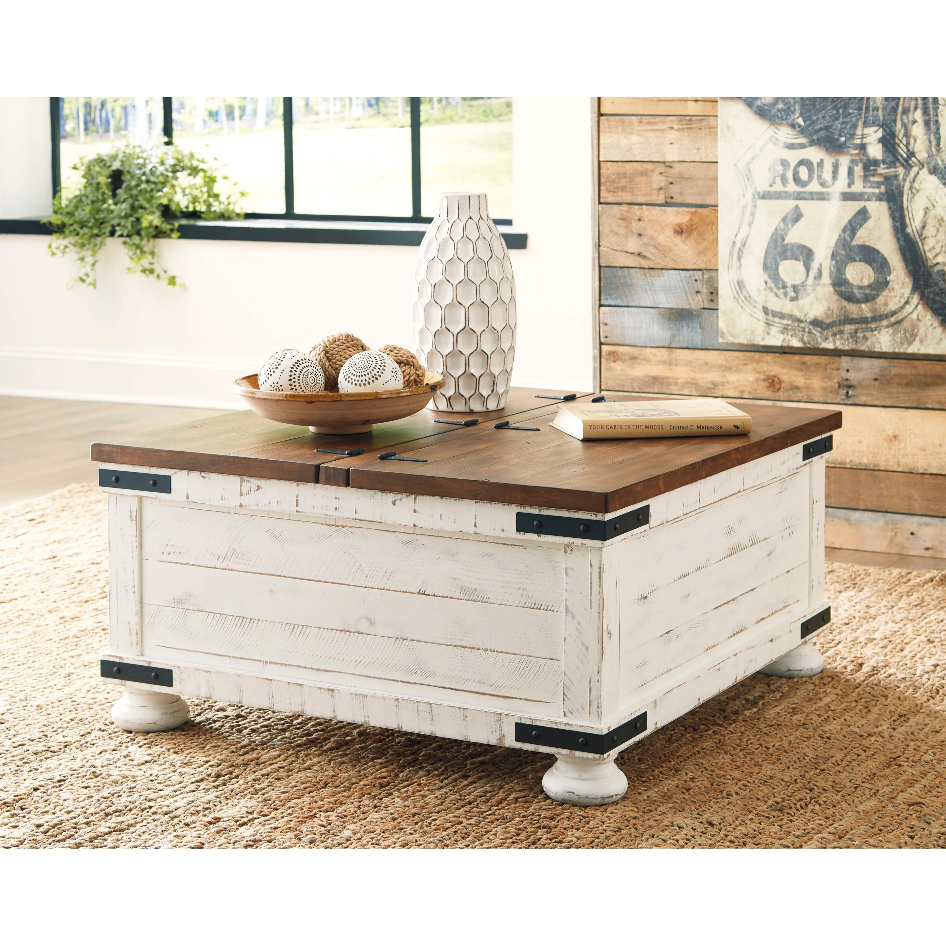 Signature Design by Ashley Wystfield T459T2 Coffee Table and 2 Chairside End Tables - Image 2