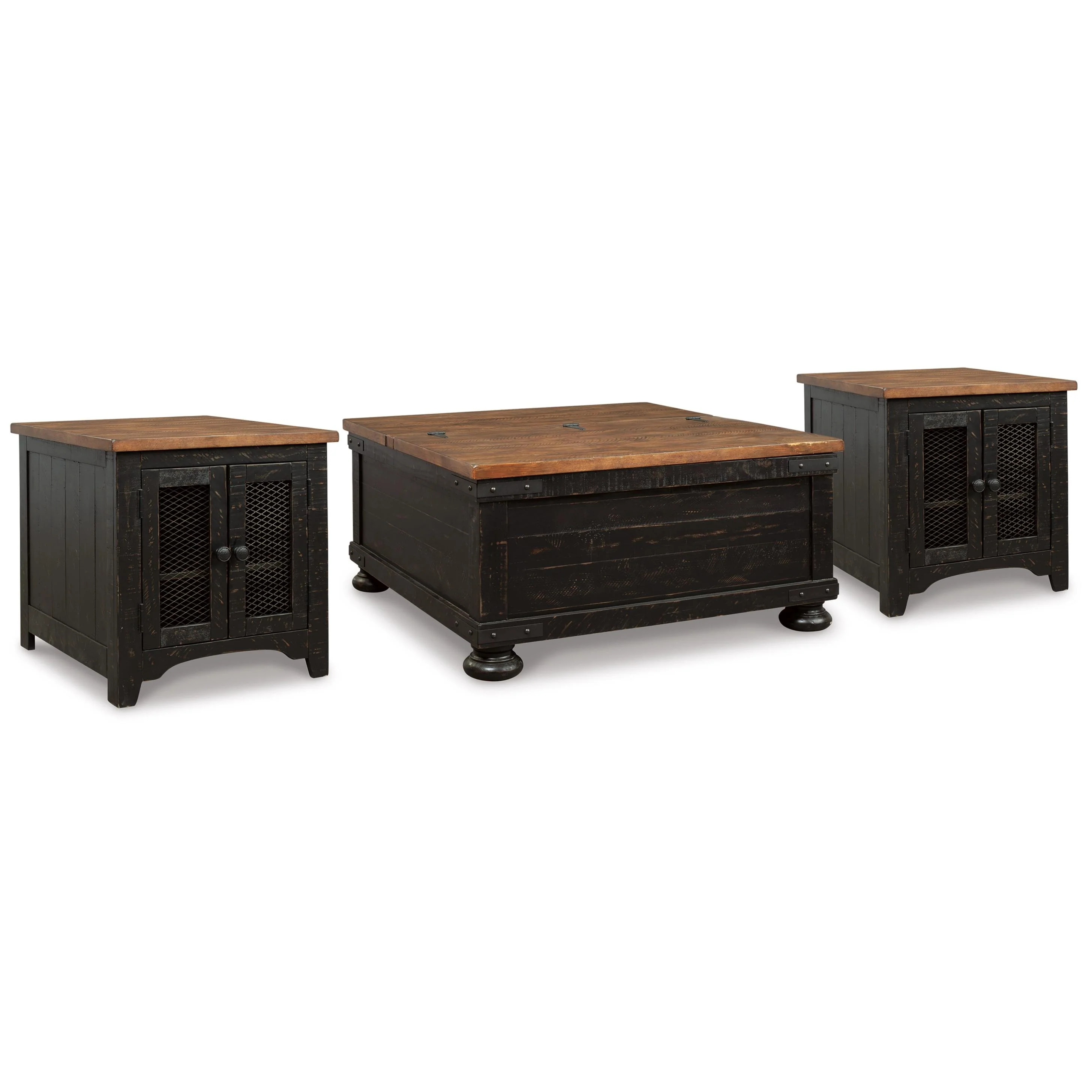 Signature Design by Ashley Valebeck T468T2 Coffee Table and 2 End Tables - Image 1
