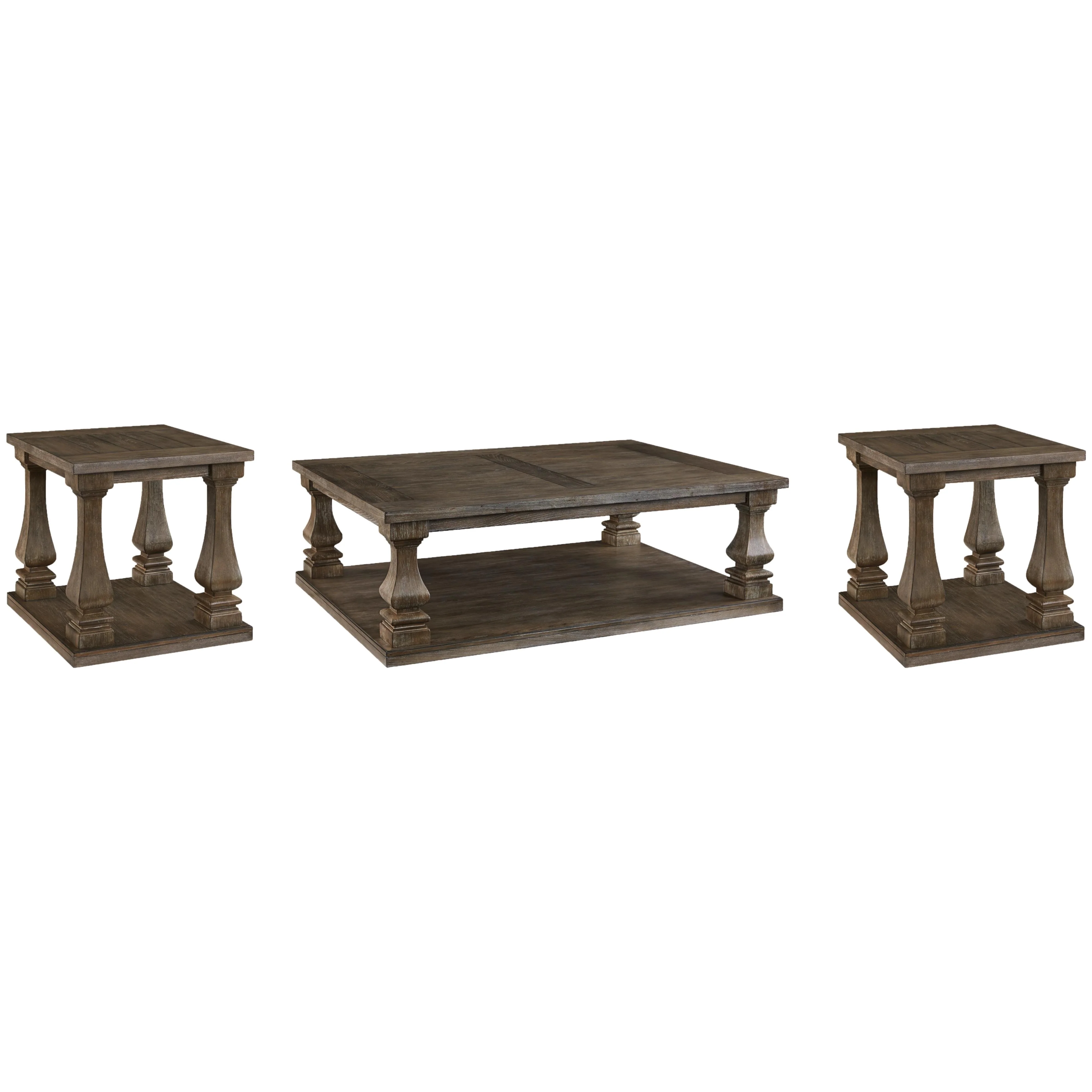 Signature Design by Ashley Johnelle T776T1 Coffee Table and 2 End Tables - Image 1