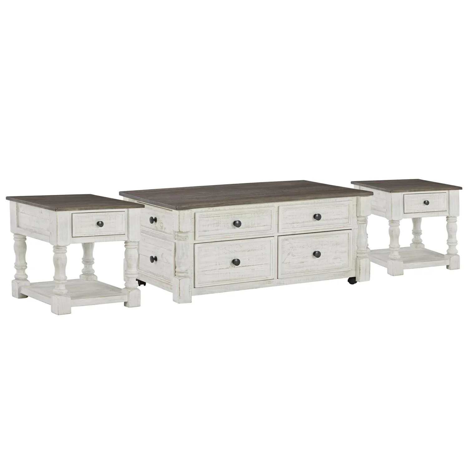 Signature Design by Ashley Havalance T994T1 Lift Top Coffee Table and 2 End Tables - Image 1