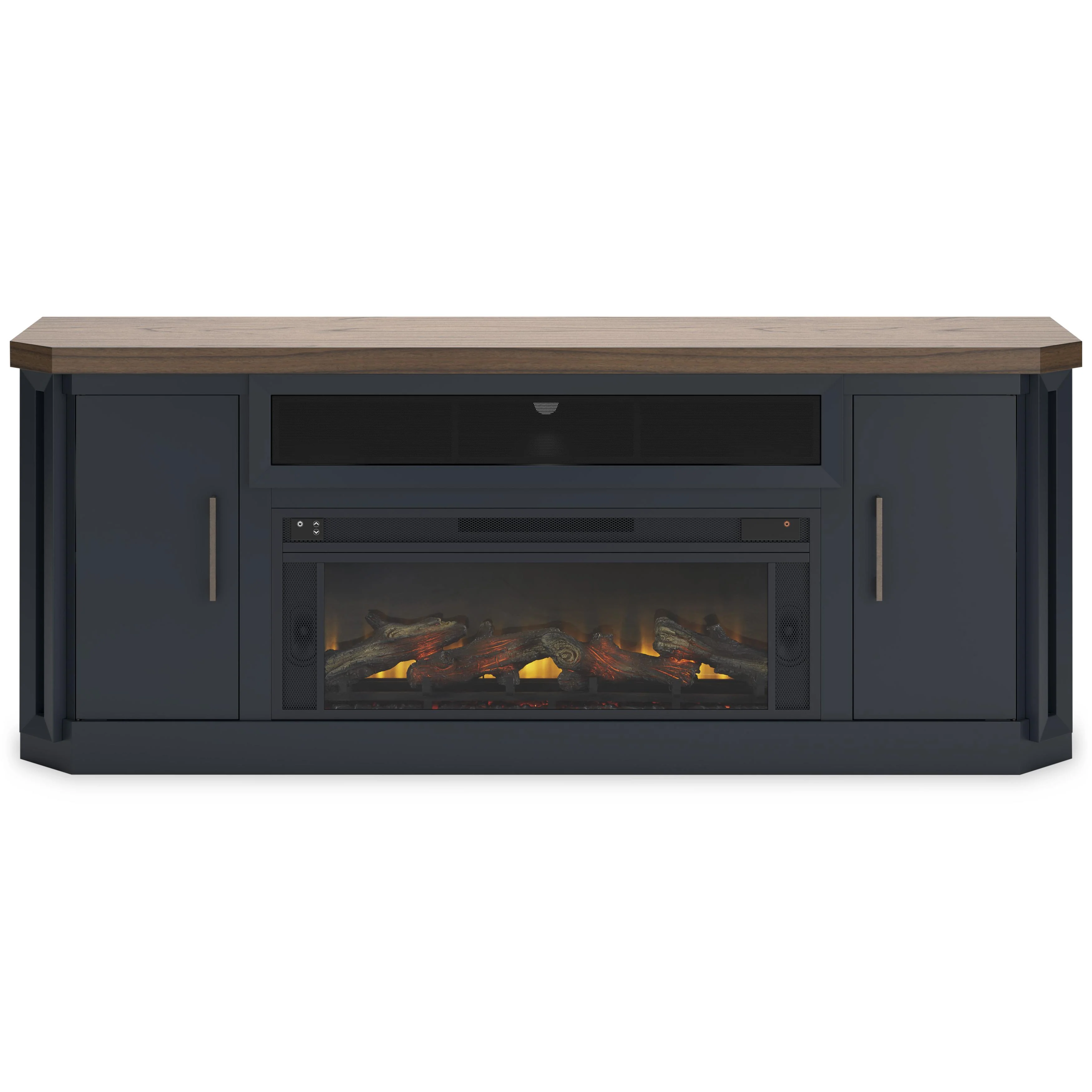 Signature Design by Ashley Landocken W402W1 83" TV Stand with Electric Fireplace - Image 2