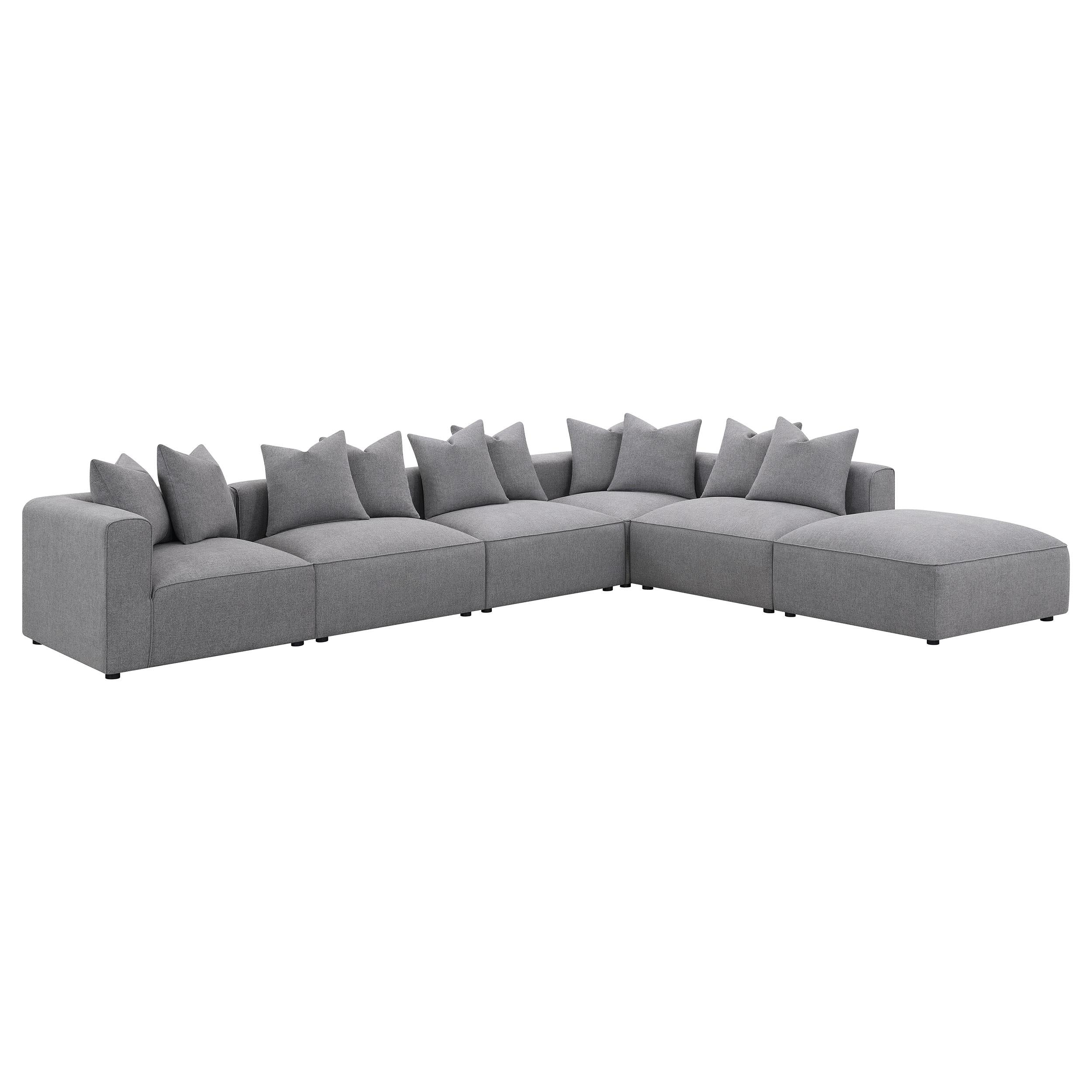 Coaster Furniture Jennifer 551594-SET 6 pc Tight Seat Modular Sectional - Grey - Image 1