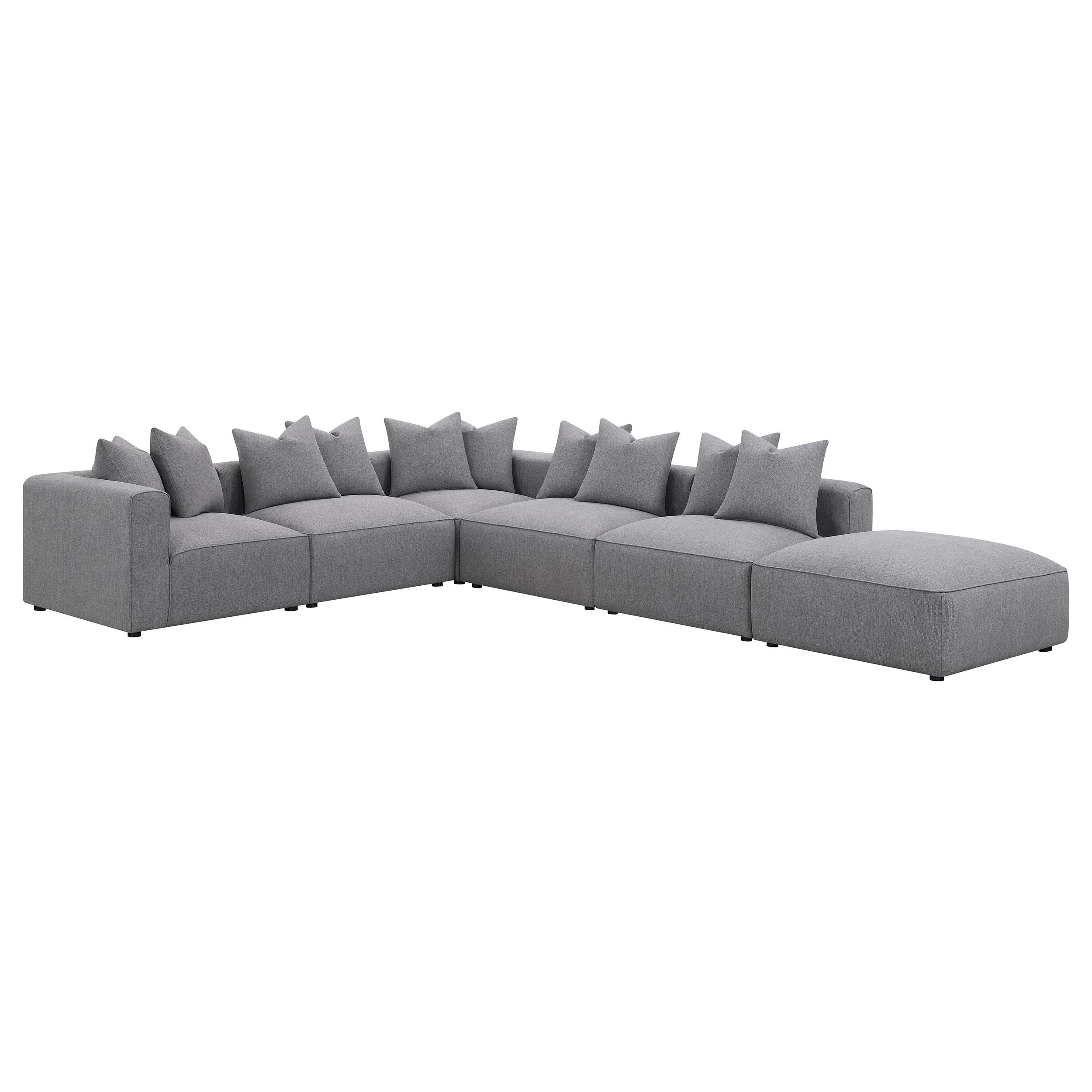 Coaster Furniture Jennifer 551594-SET 6 pc Tight Seat Modular Sectional - Grey - Image 2