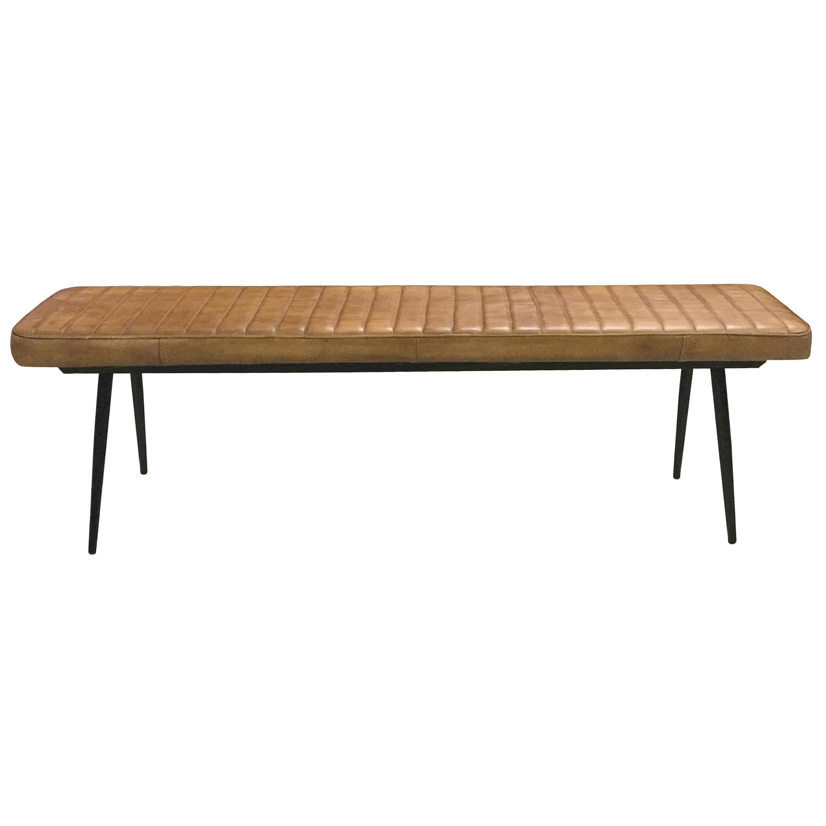 Coaster Furniture Misty 110643 Leather Upholstered Dining Bench - Antique Camel - Image 1