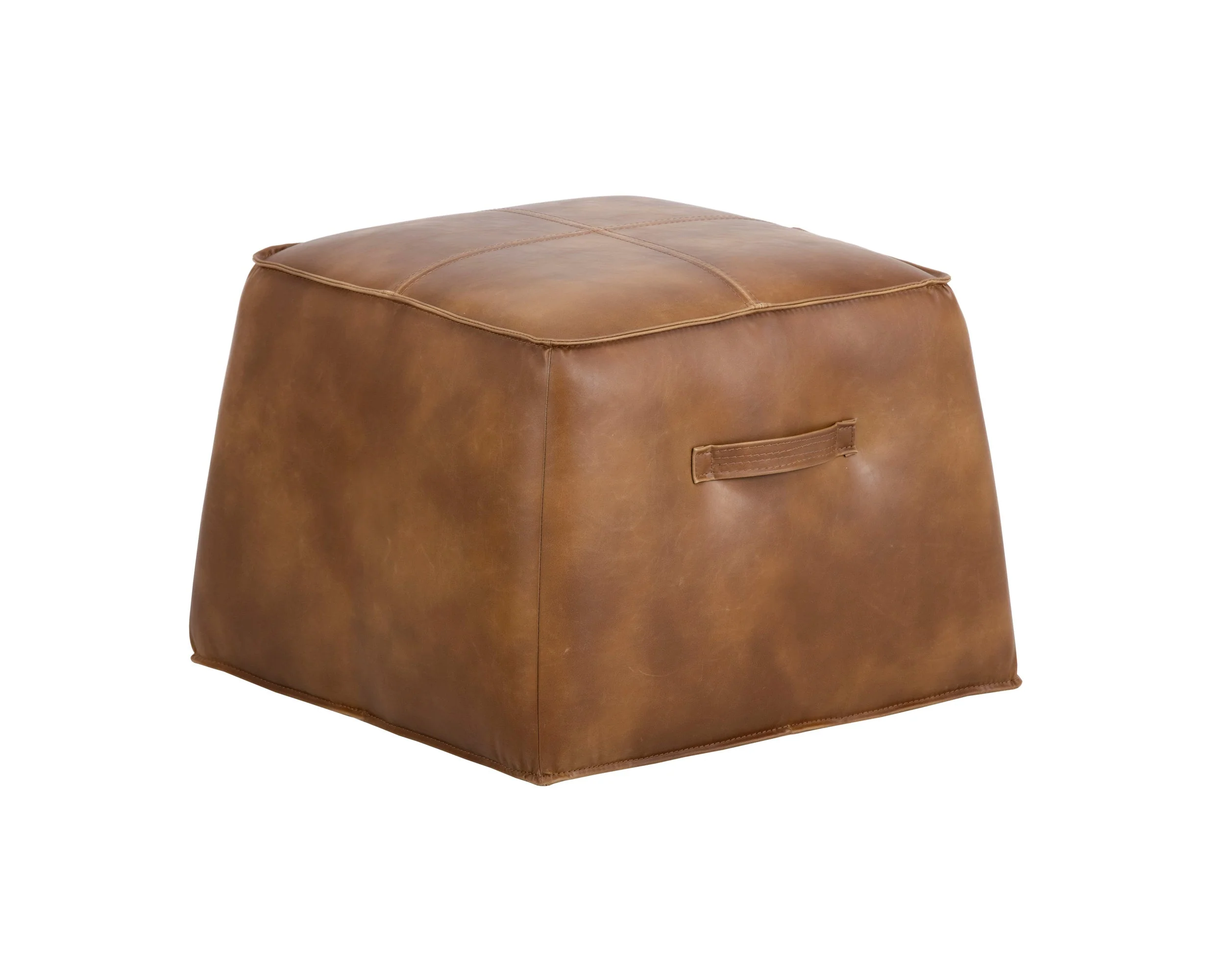 Aspen Ottoman – Tobacco Tan