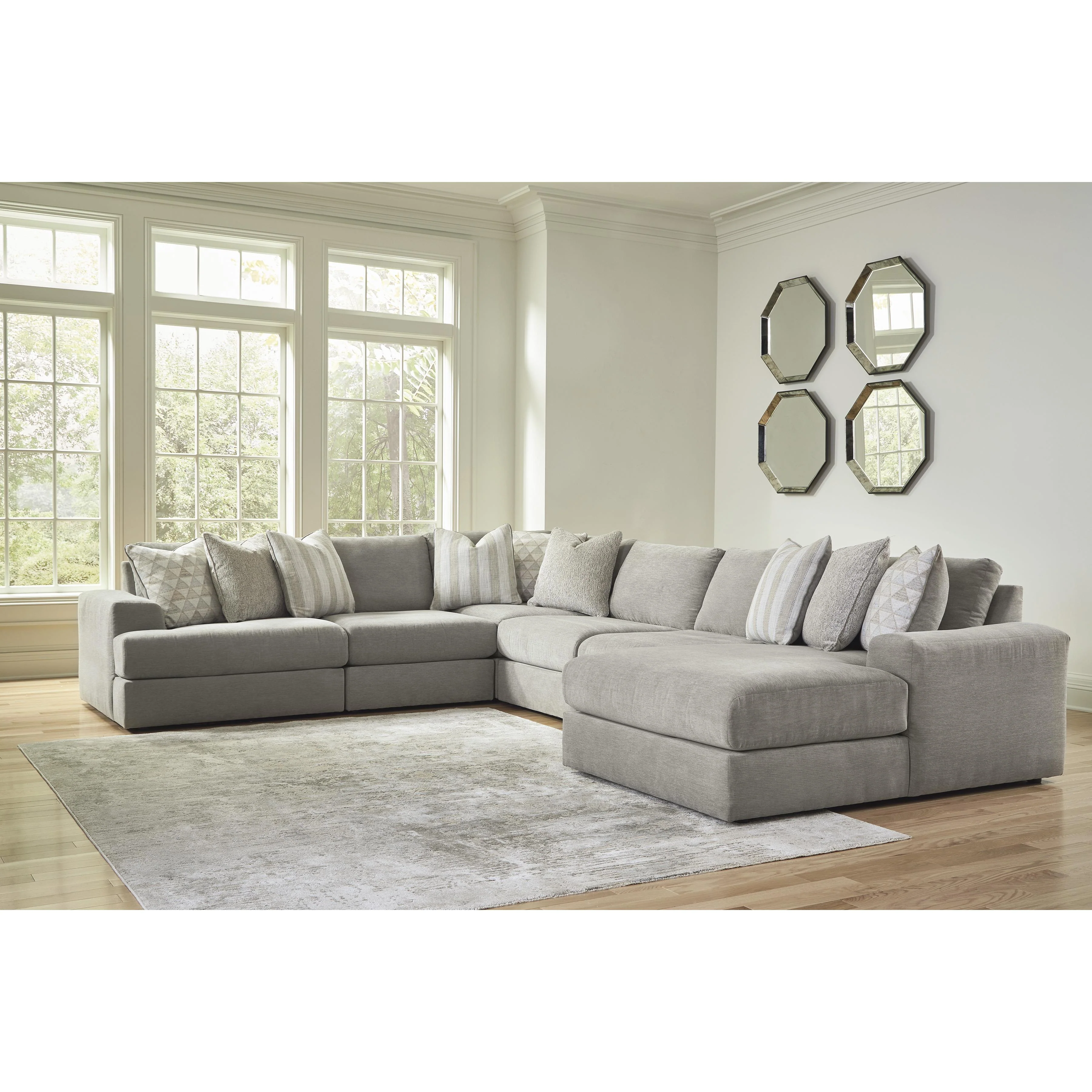 Signature Design by Ashley Avaliyah 58103S12 6 pc Sectional with Chaise - Image 2