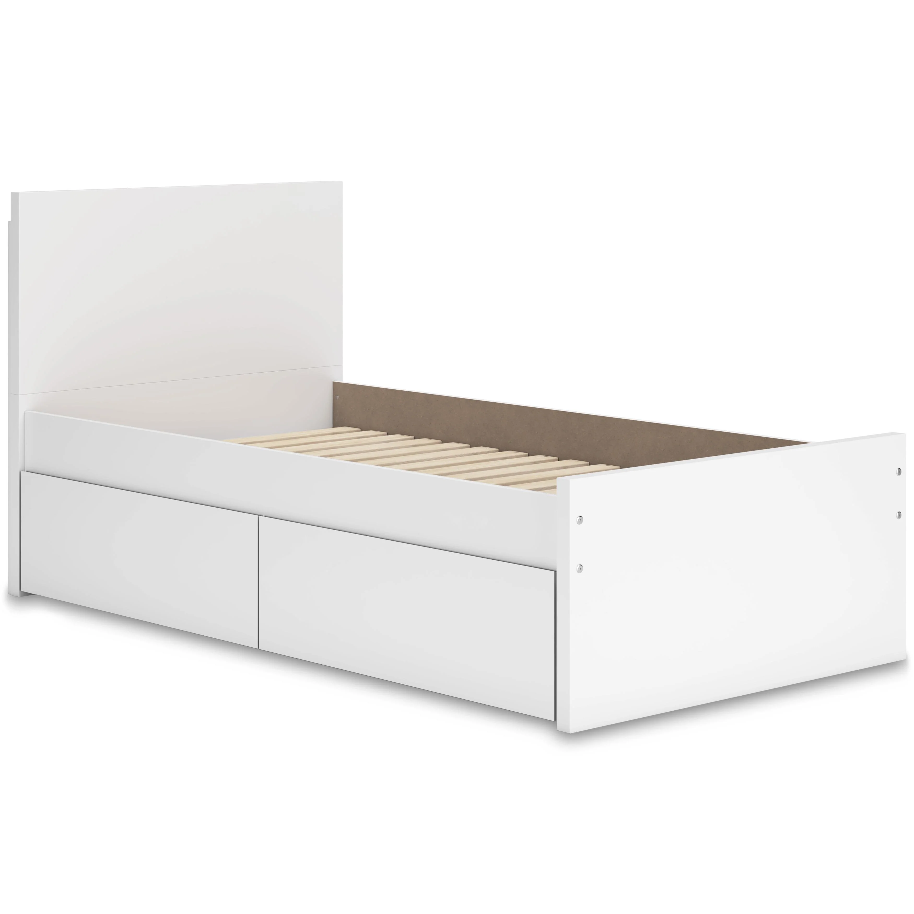 Signature Design by Ashley Onita EB9630B10 Twin Panel Platform Bed with 1 Side Storage - Image 1