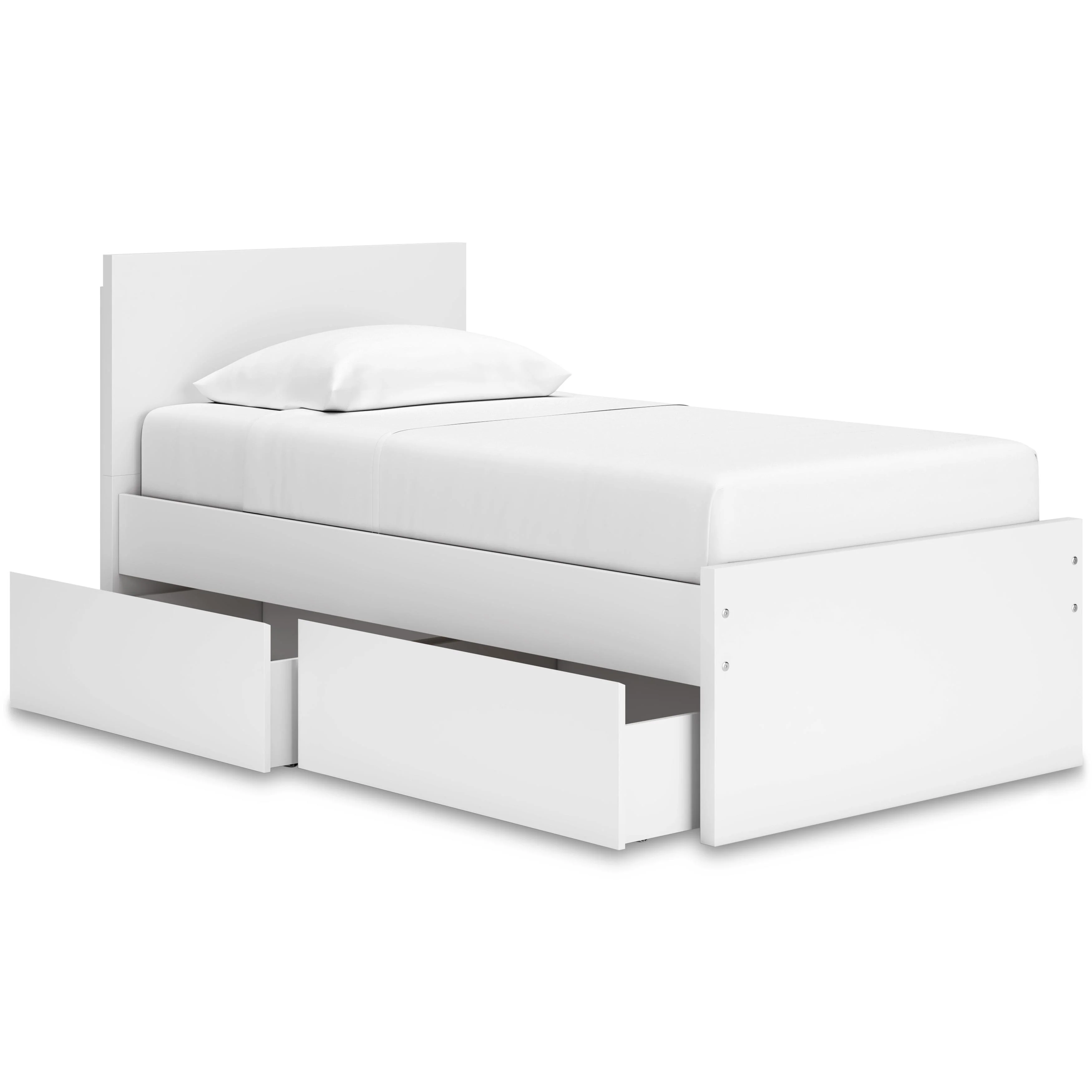 Signature Design by Ashley Onita EB9630B10 Twin Panel Platform Bed with 1 Side Storage - Image 2