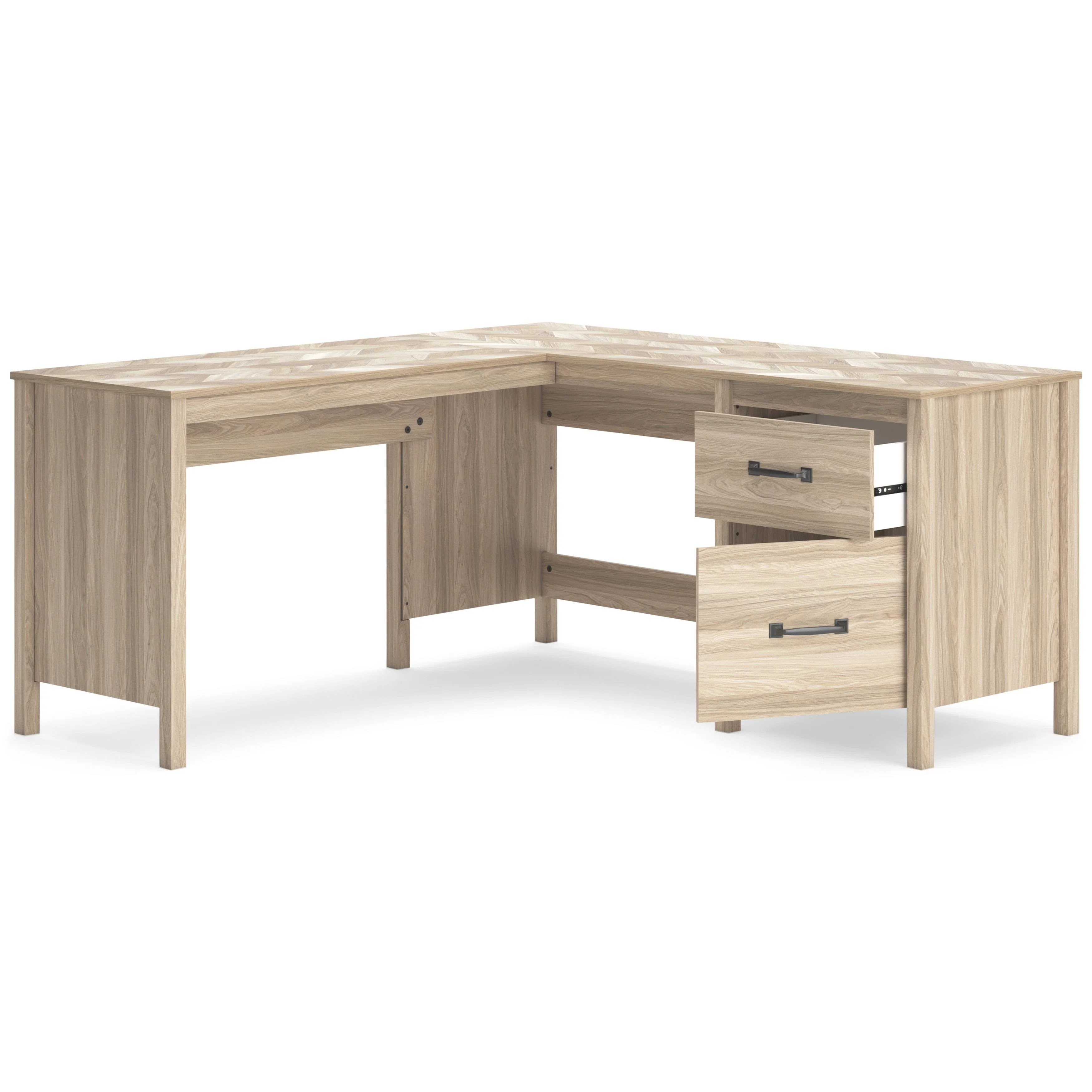 Signature Design by Ashley Battelle H3929H1 60" Home Office Desk with Return - Image 2