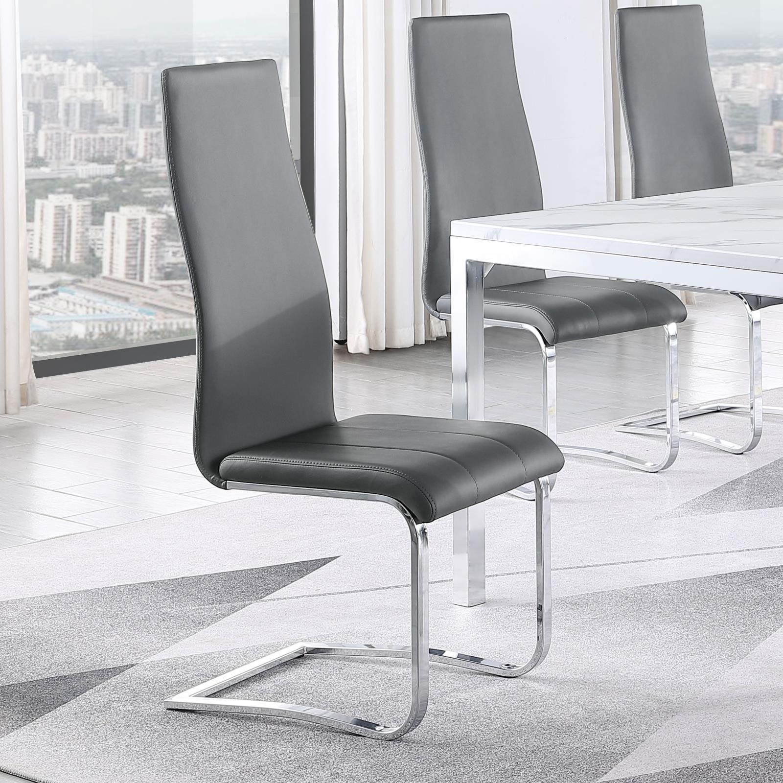 Coaster Furniture Montclair 100515GRY Upholstered Dining Side Chair - Grey - Image 2