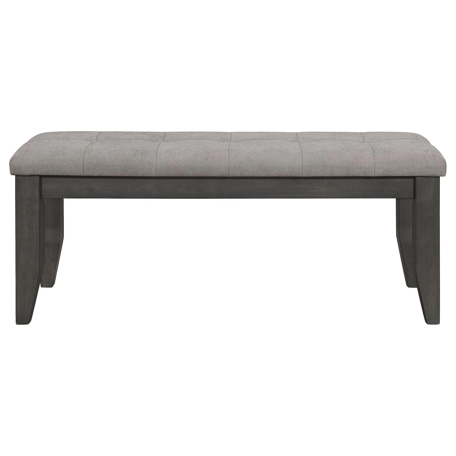 Coaster Furniture Dalila 102723GRY Fabric Upholstered Wood Dining Bench - Dark Grey - Image 3