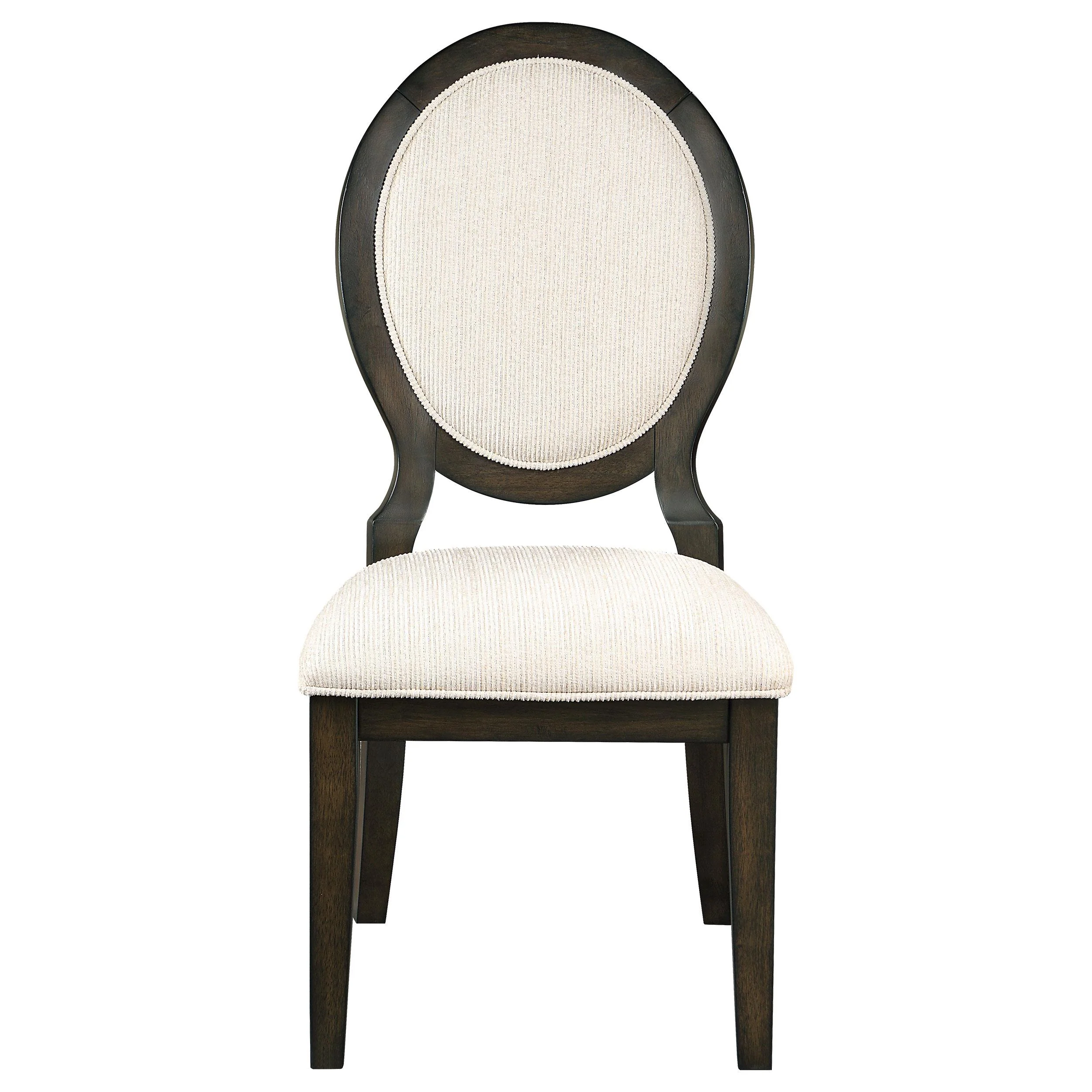Coaster Furniture Twyla 115102 Oval Back Dining Side Chair - Dark Cocoa - Image 2