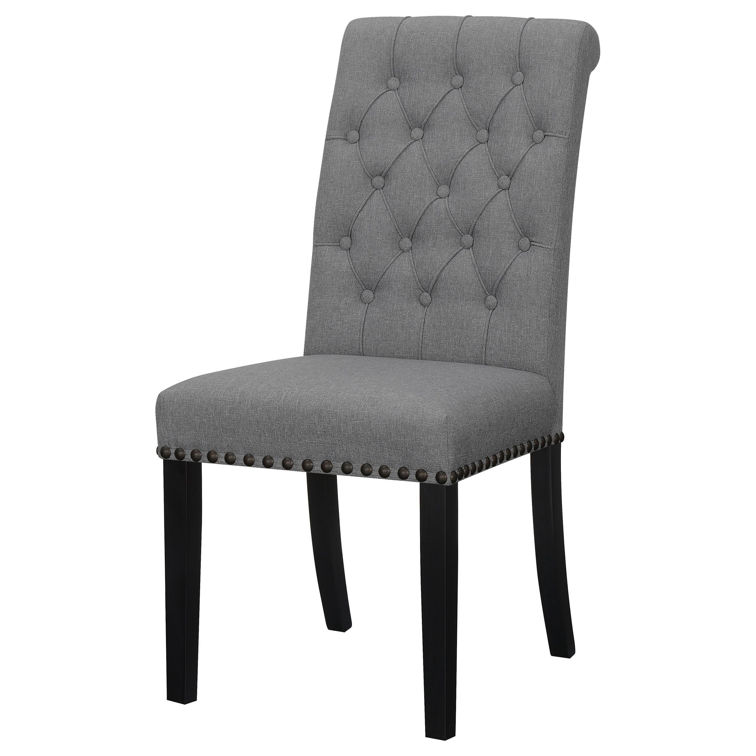 Coaster Furniture Alana 115162 Fabric Upholstered Dining Side Chair - Grey - Image 3