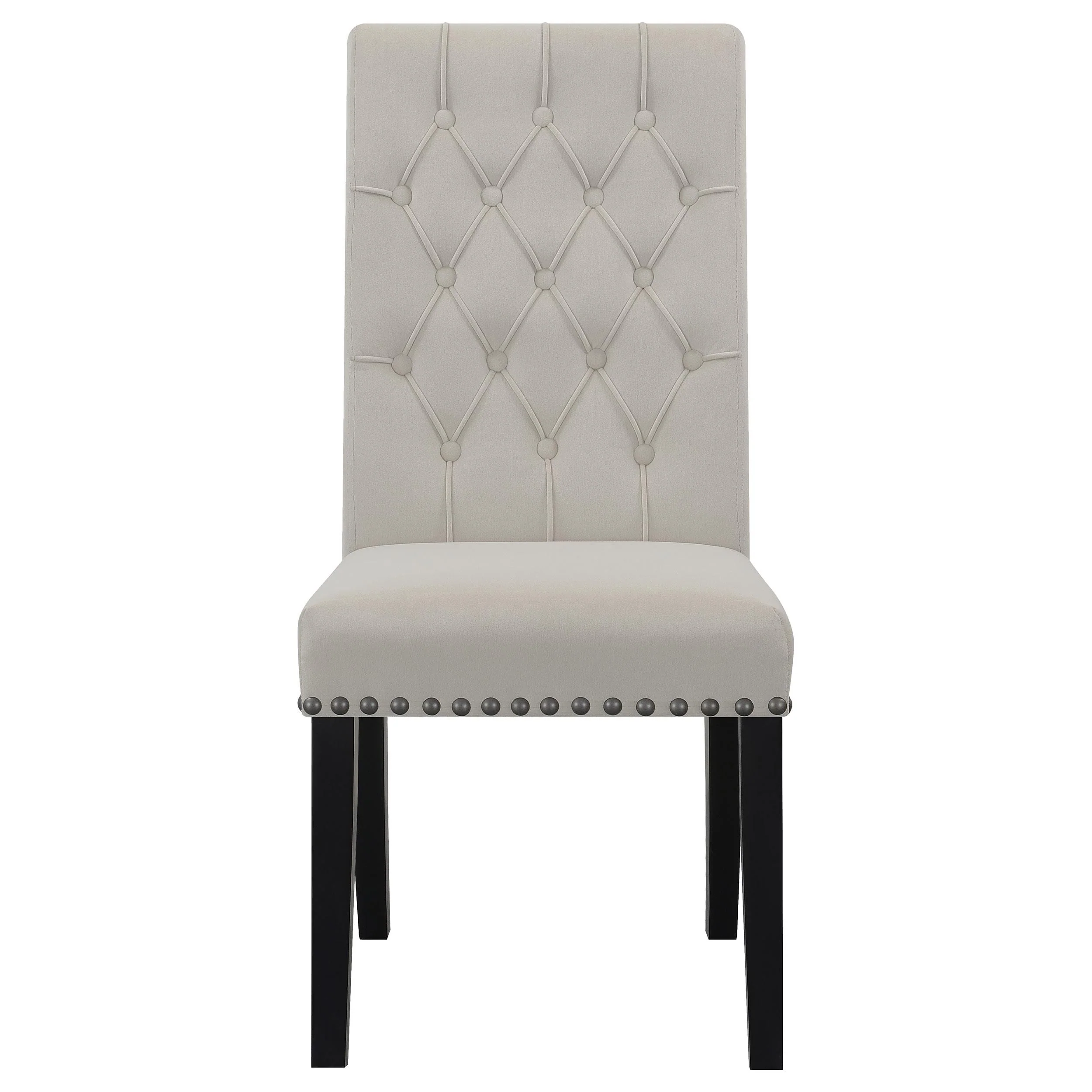 Coaster Furniture Alana 115182 Velvet Upholstered Dining Side Chair - Sand - Image 2