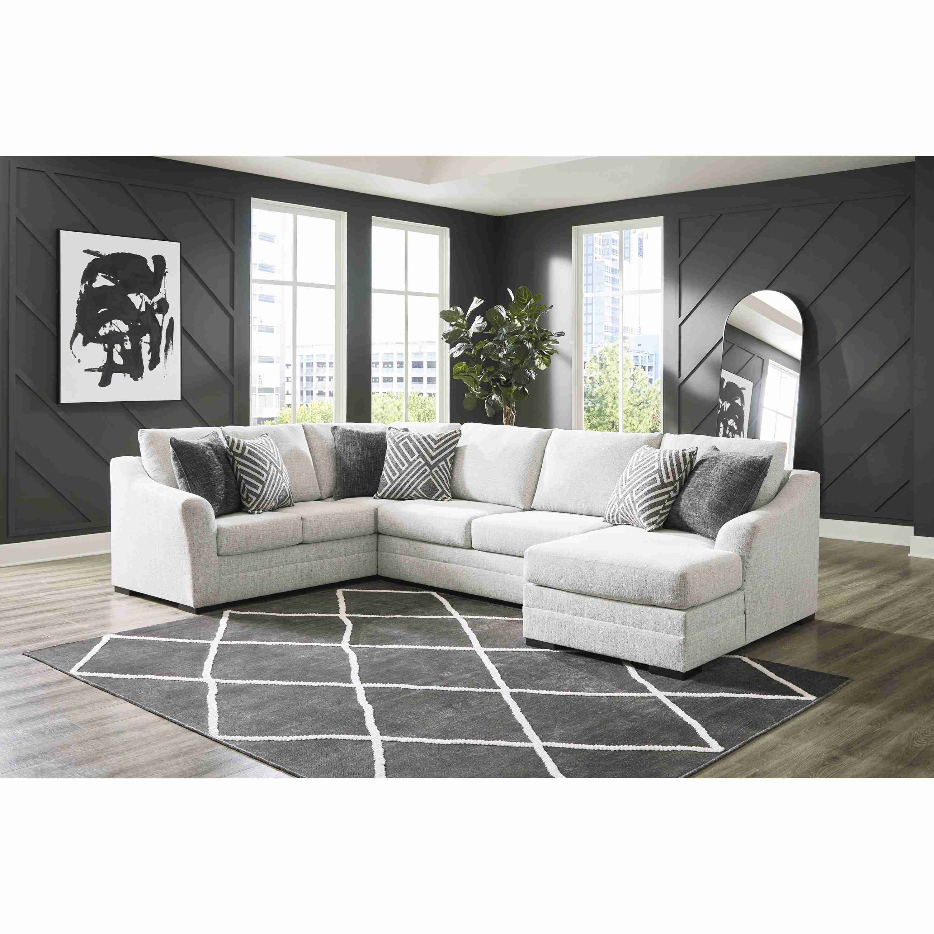 Benchcraft Koralynn 54102S2 3 pc Sectional with Chaise - Image 3
