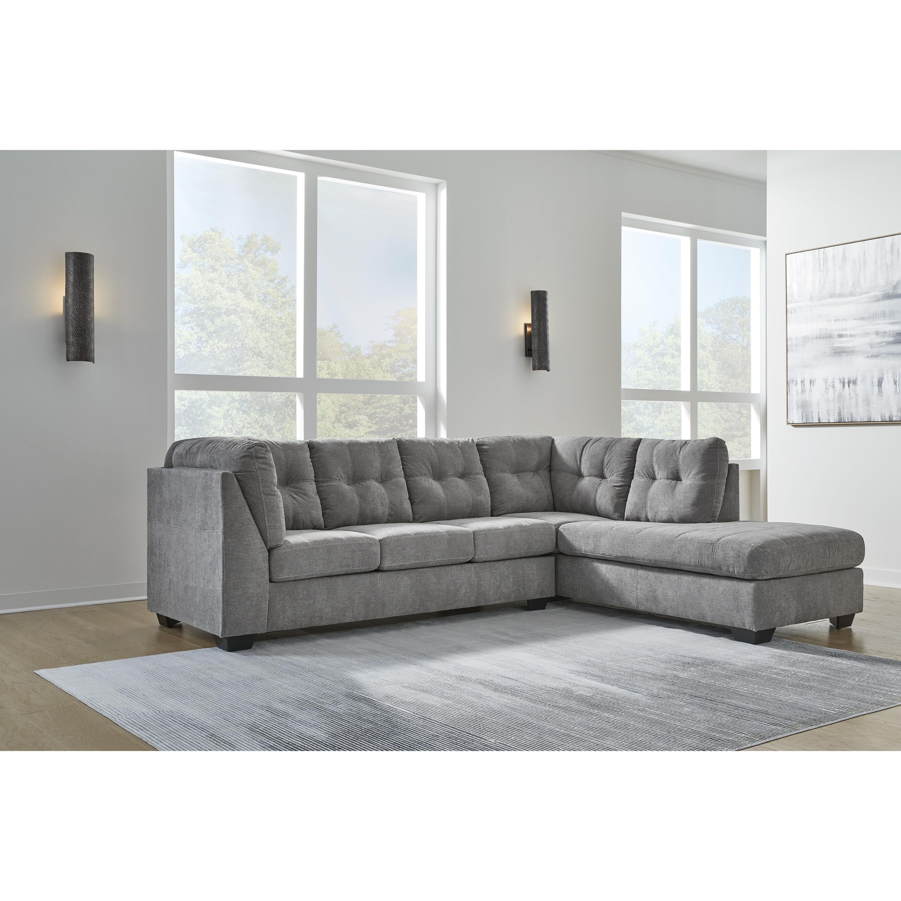 Signature Design by Ashley Marleton 55305S2 2 pc Sectional with Chaise - Image 3