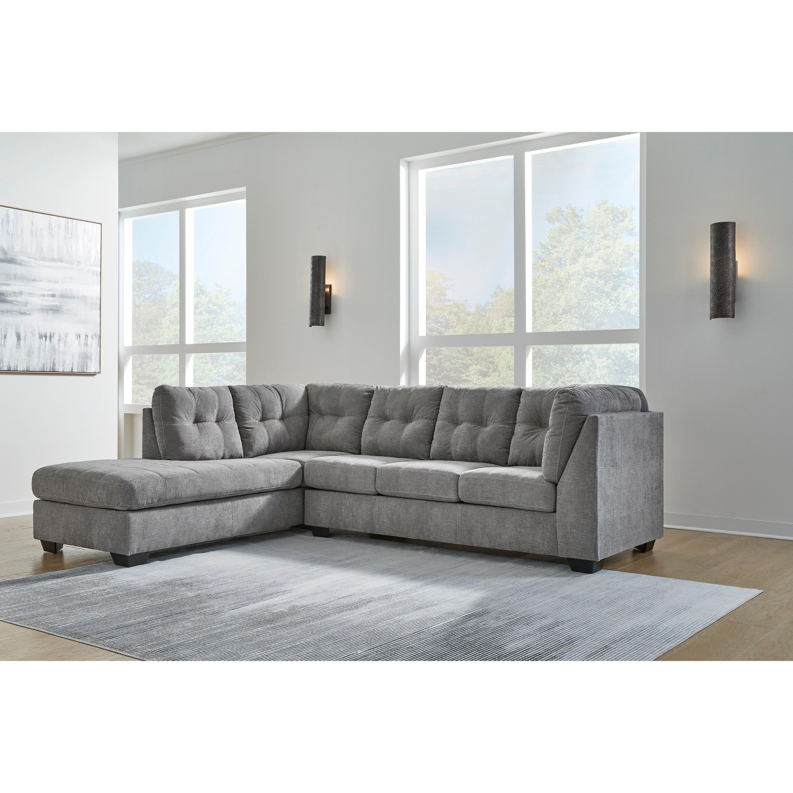 Signature Design by Ashley Marleton 55305S3 2 pc Sleeper Sectional with Chaise - Image 3