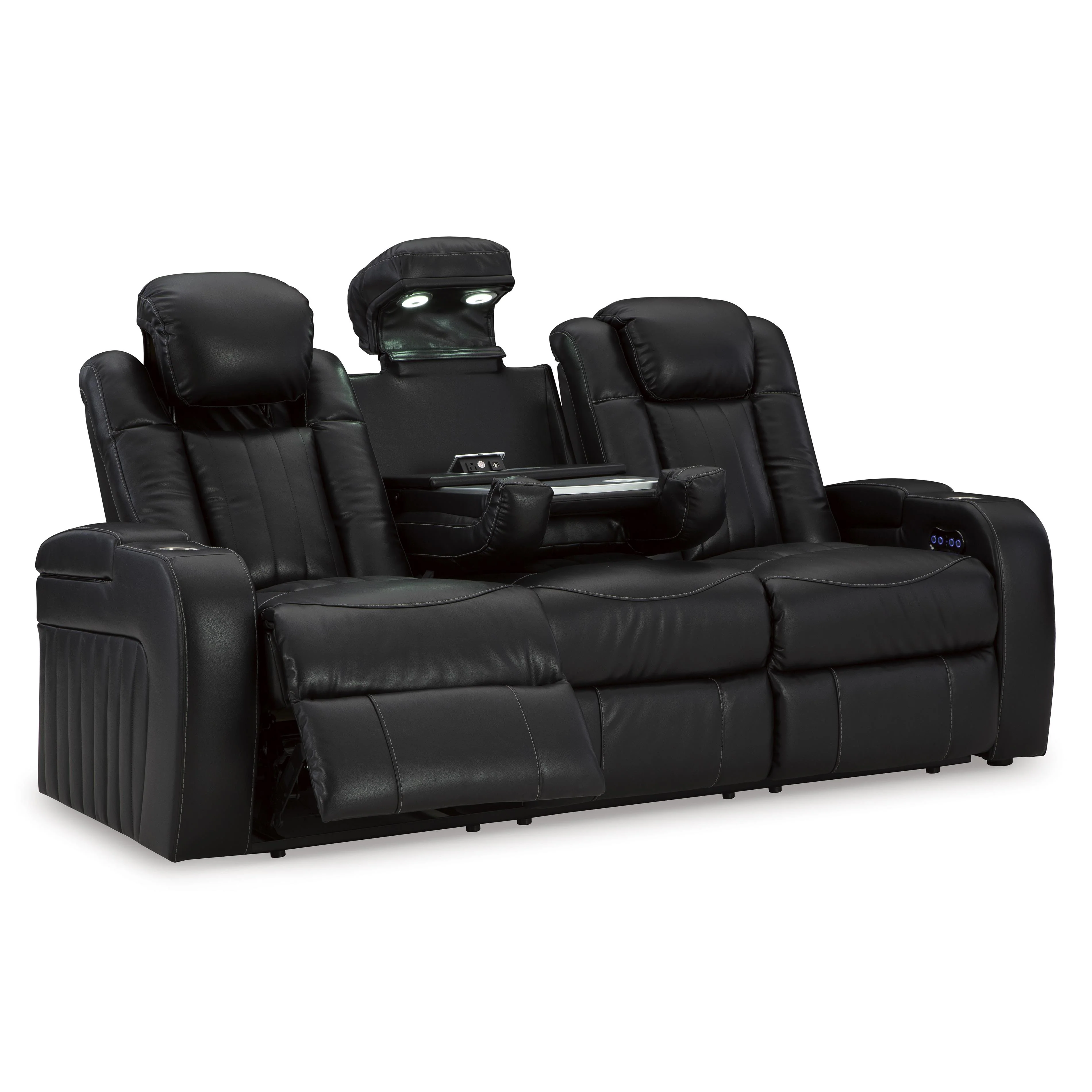 Signature Design by Ashley Caveman Den 9070315 Power Reclining Sofa with Adjustable Headrest - Image 2
