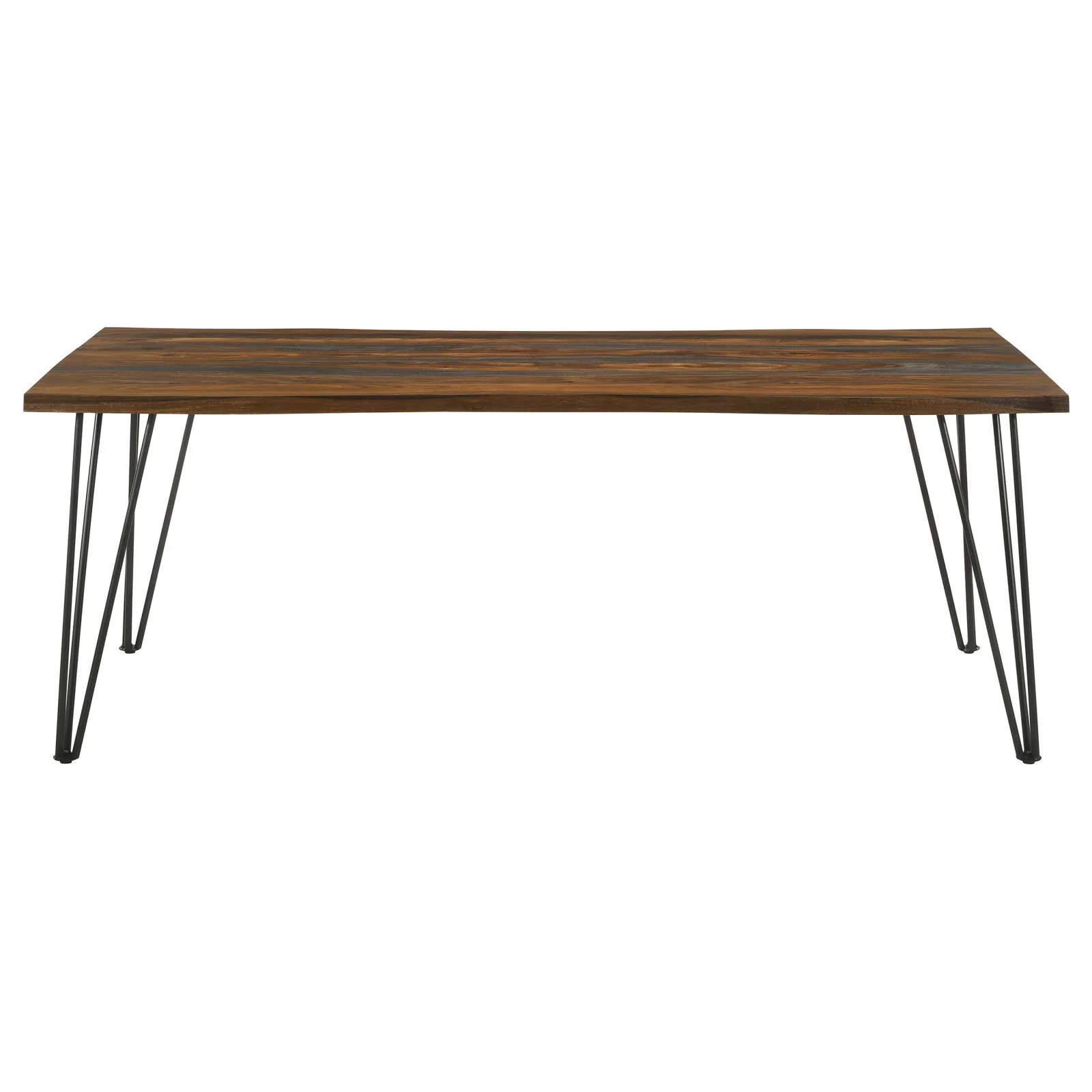 Coaster Furniture Neve 193861 80-inch Live Edge Dining Table - Grey Sheesham - Image 3