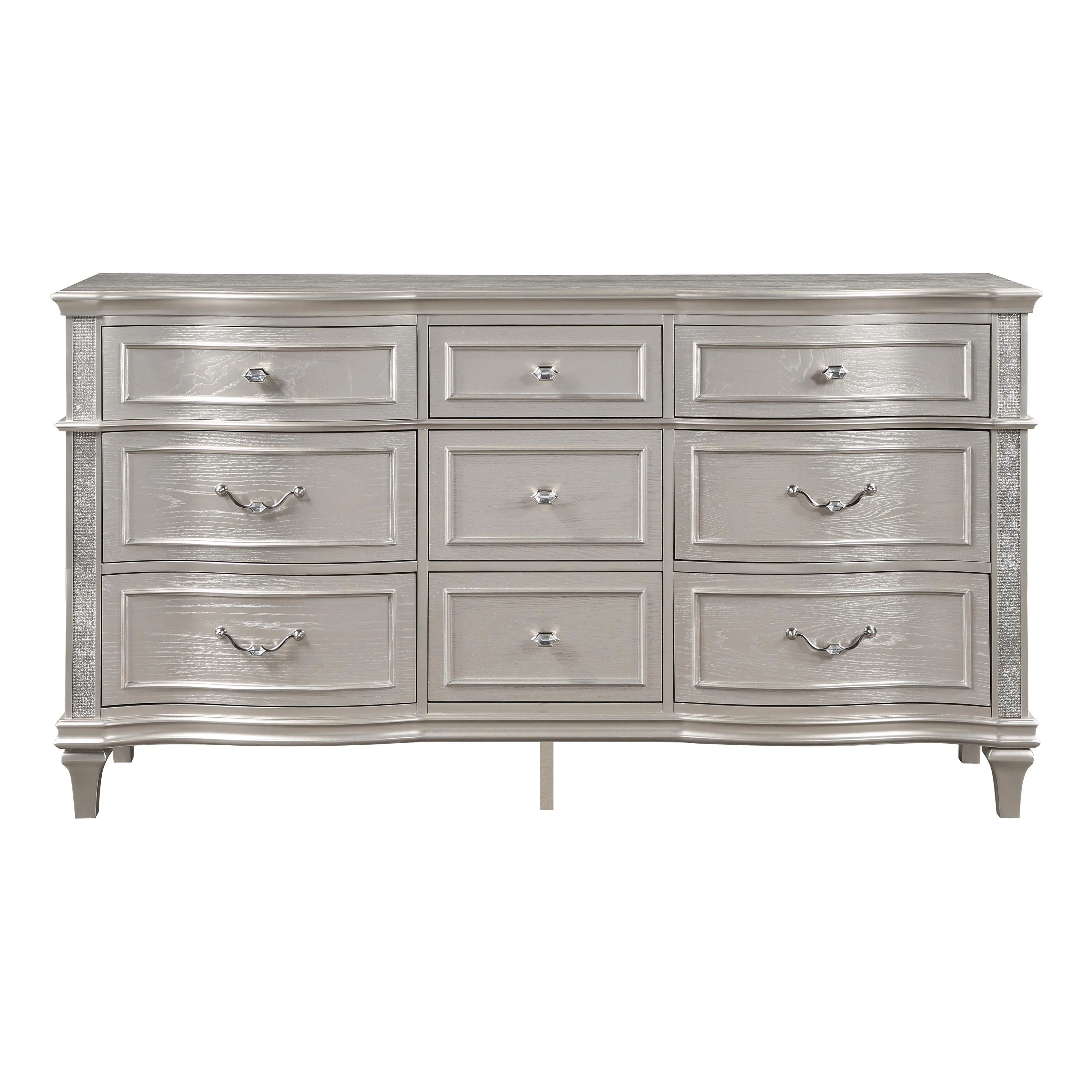 Coaster Furniture Evangeline 223393 9-Drawer Dresser - Silver Oak - Image 3