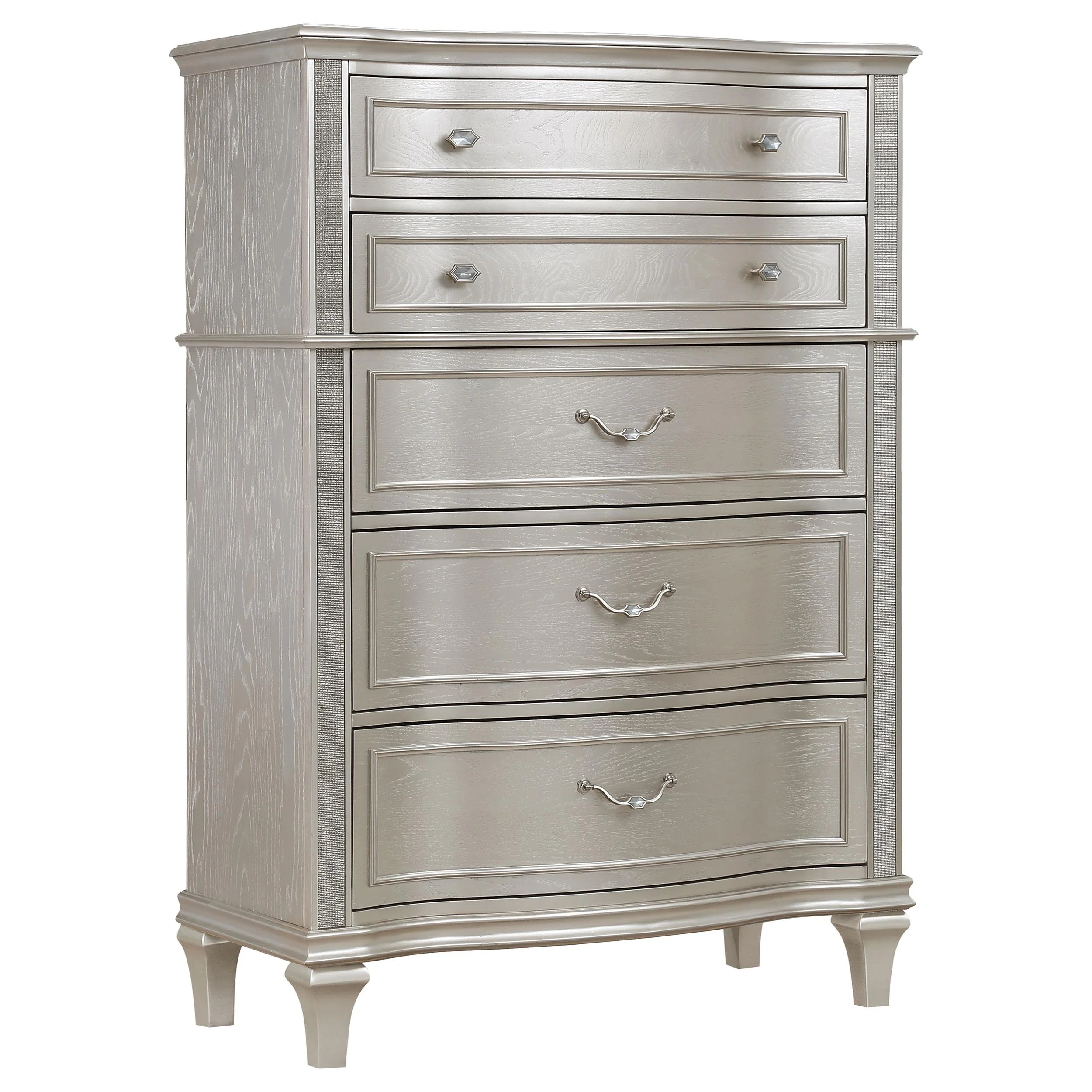 Coaster Furniture Evangeline 223395 6-Drawer Bedroom Chest – Silver Oak