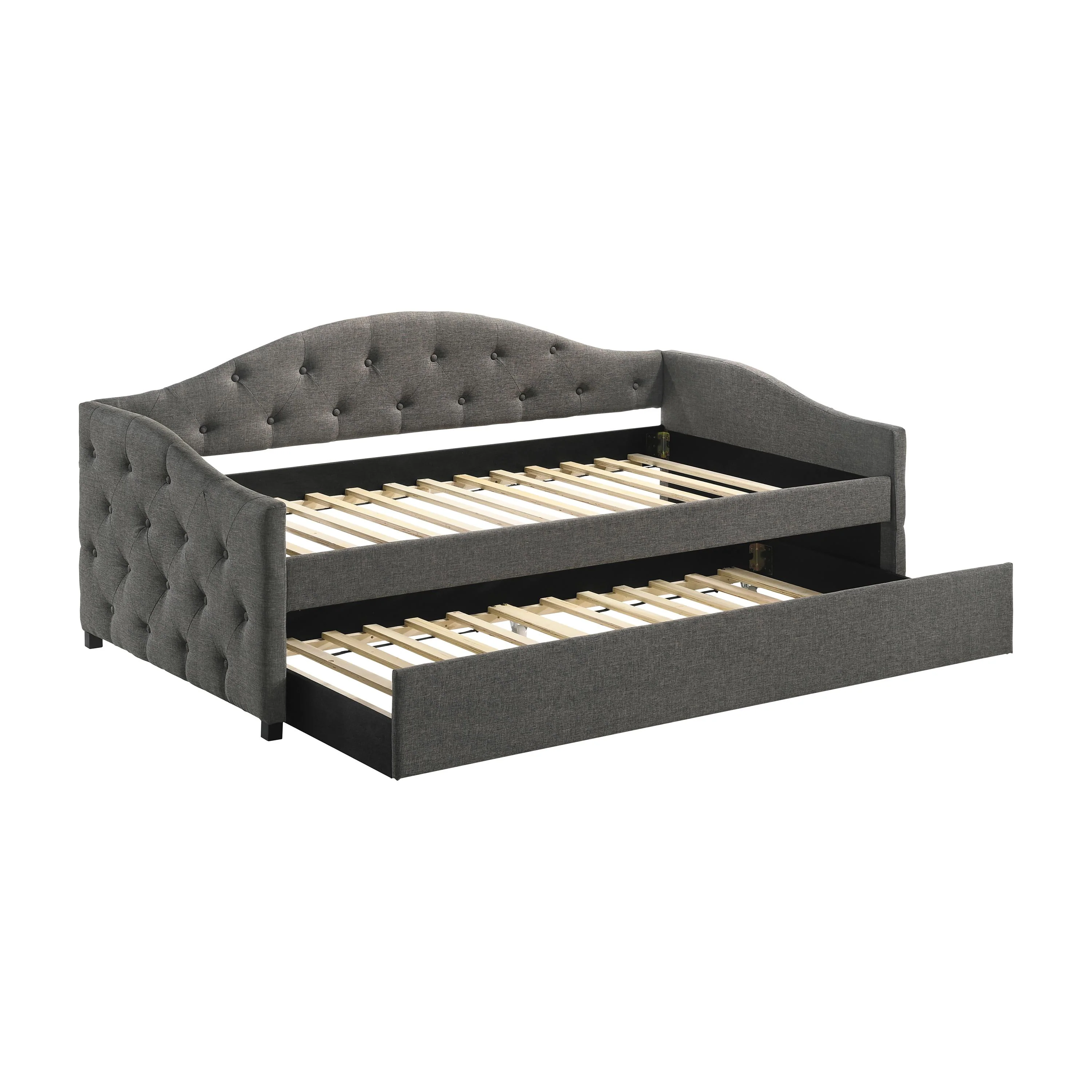 Coaster Furniture Sadie 300638 Upholstered Twin Daybed with Trundle - Grey - Image 3