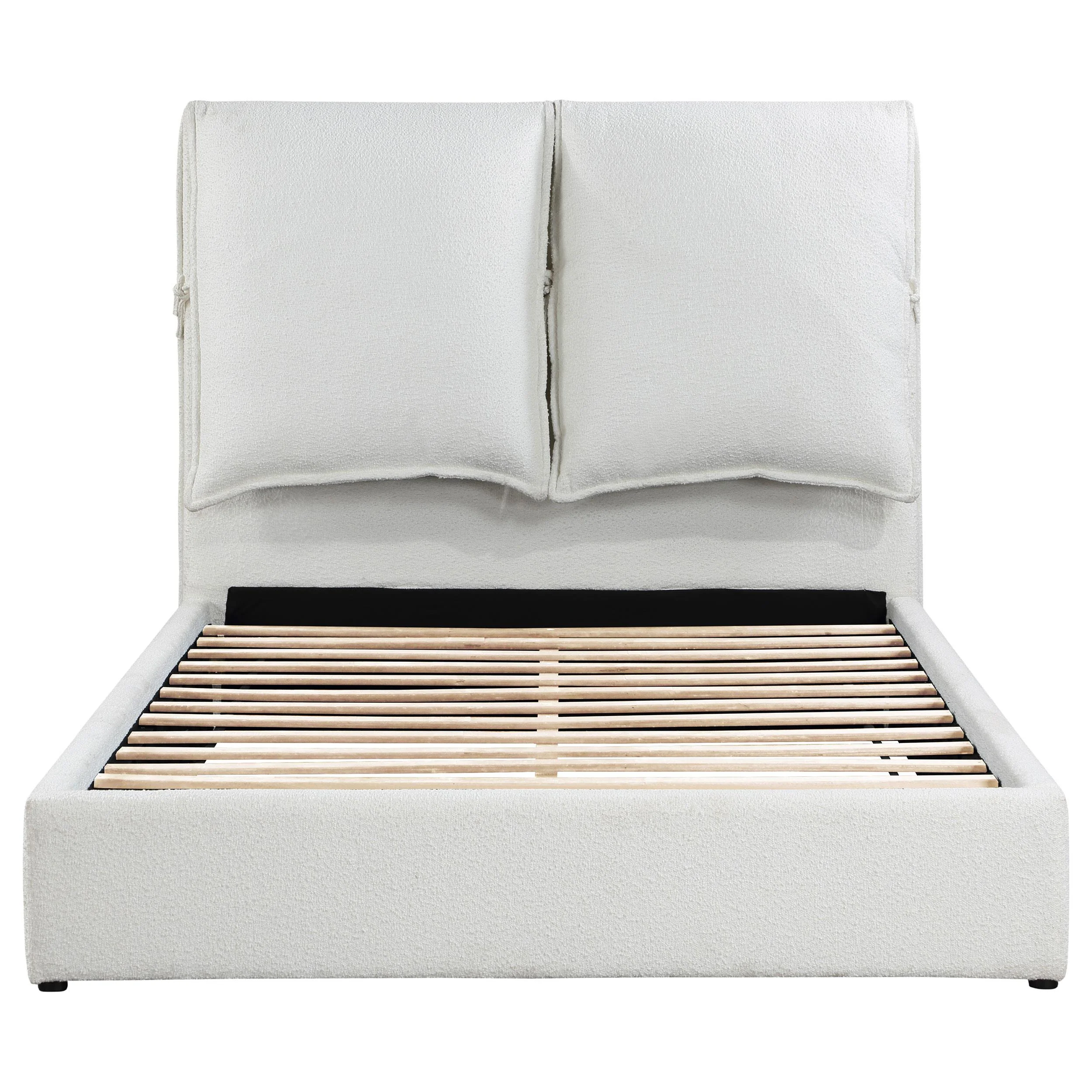 Coaster Furniture Gwendoline 306040Q Upholstered Queen Panel Bed - White - Image 3
