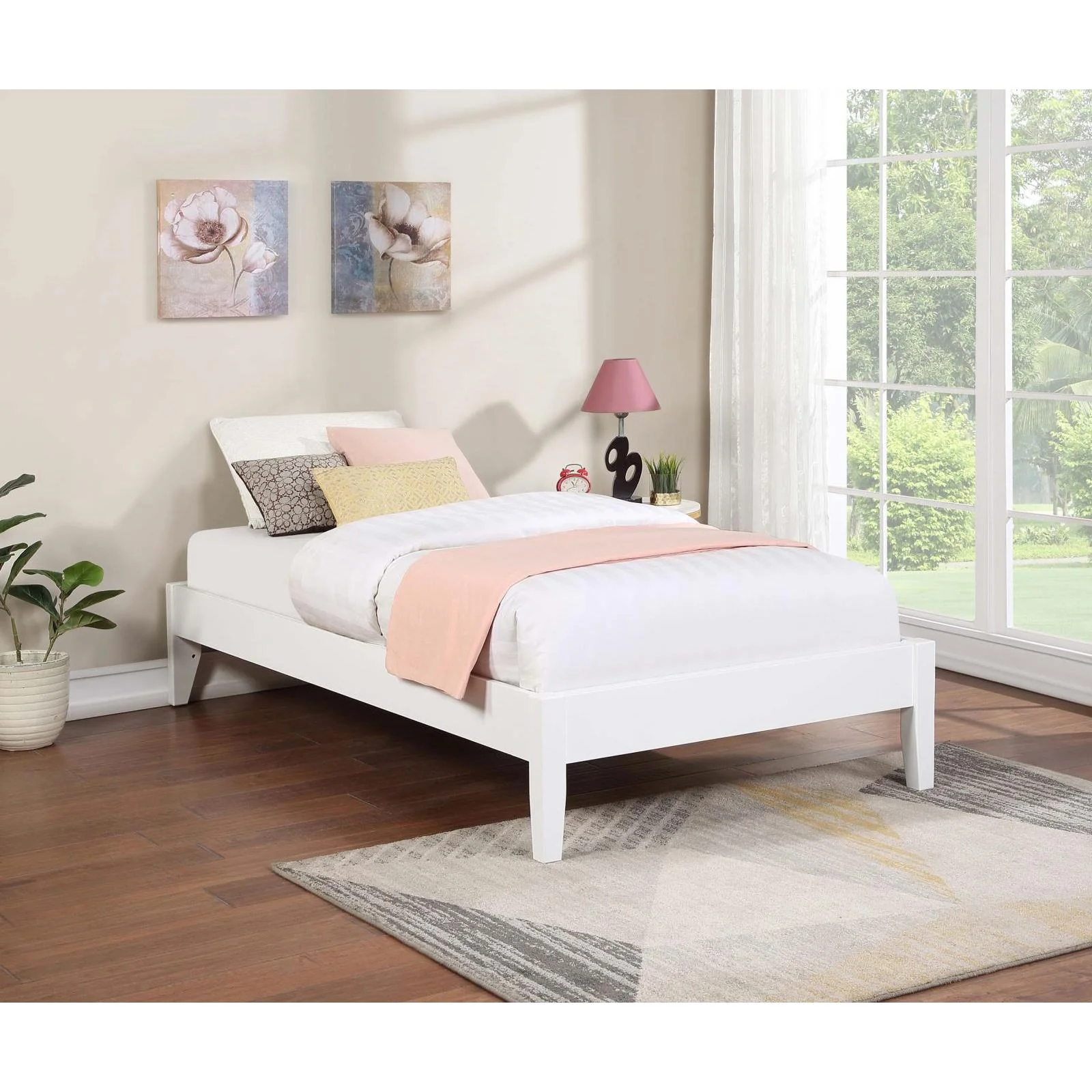 Coaster Furniture Hounslow 306128F Full Universal Platform Bed - White - Image 2