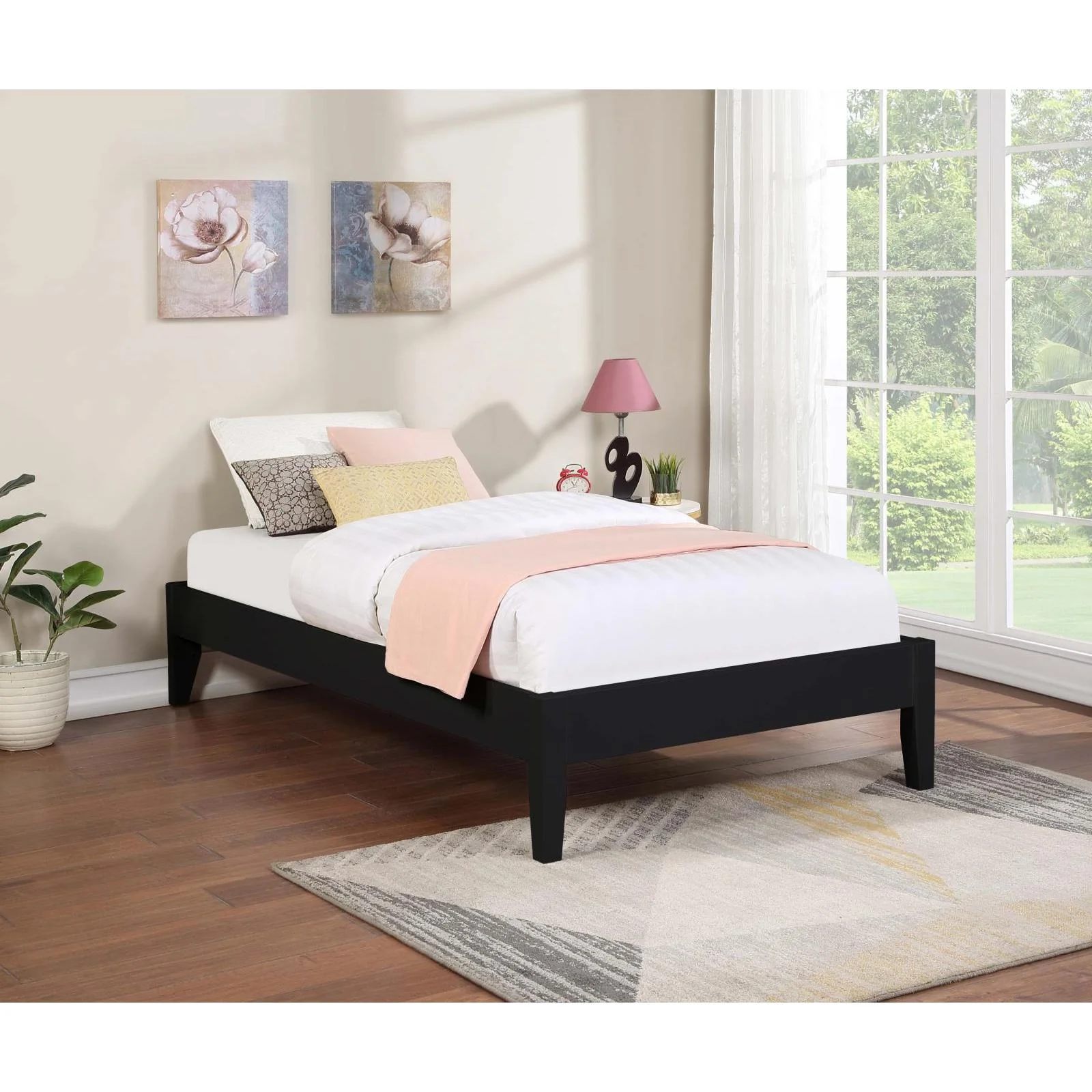 Coaster Furniture Hounslow 306129T Twin Universal Platform Bed - Black - Image 2