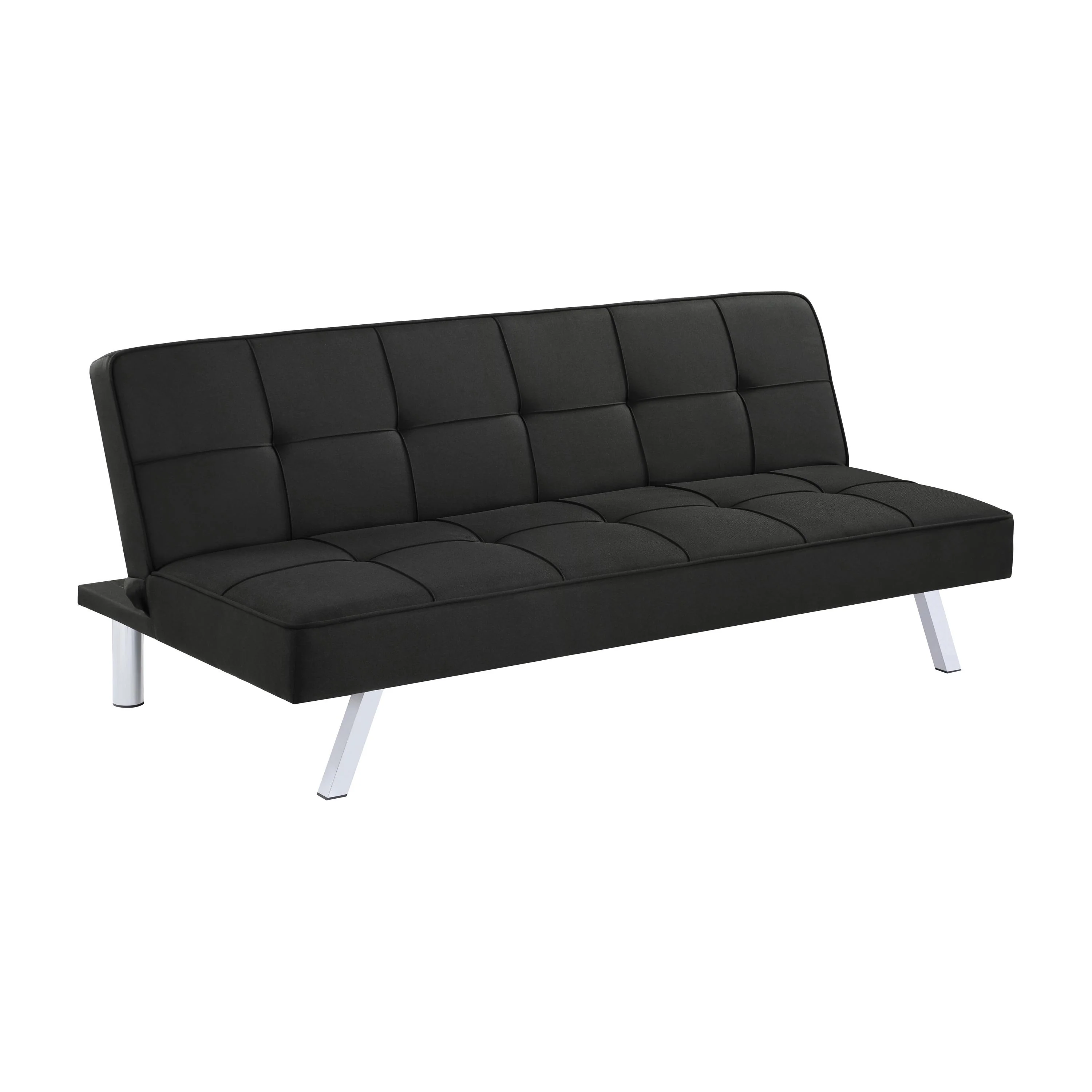 Coaster Furniture Joel 360281 Upholstered Tufted Convertible Sofa Bed - Black - Image 1